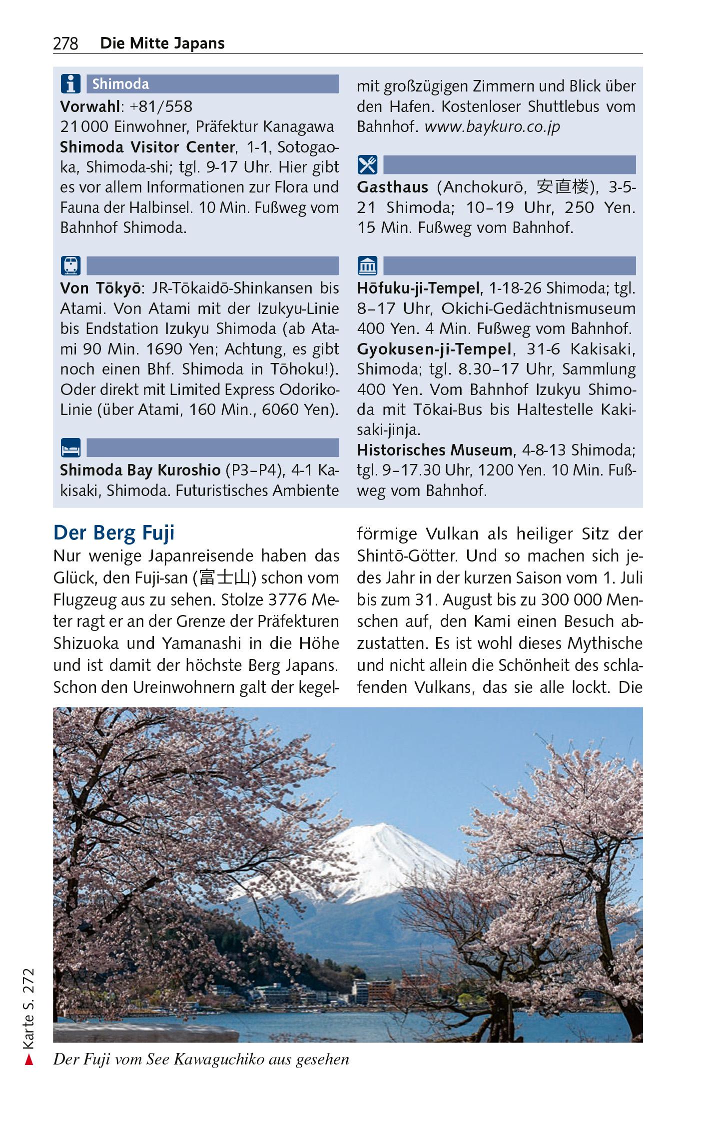 Beispielinhalt (Bild) TRESCHER Reiseführer Japan