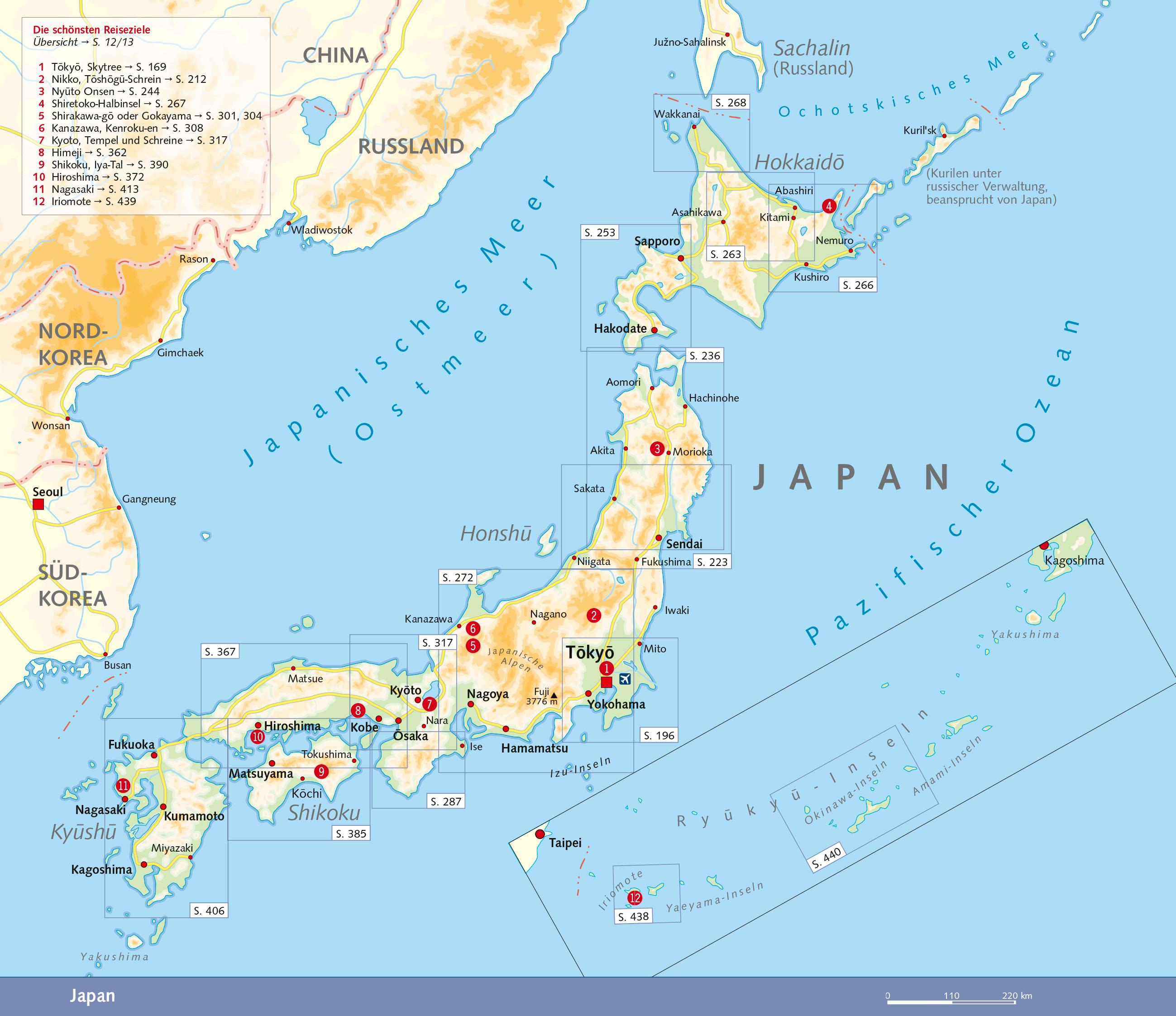 Beispielinhalt (Bild) TRESCHER Reiseführer Japan