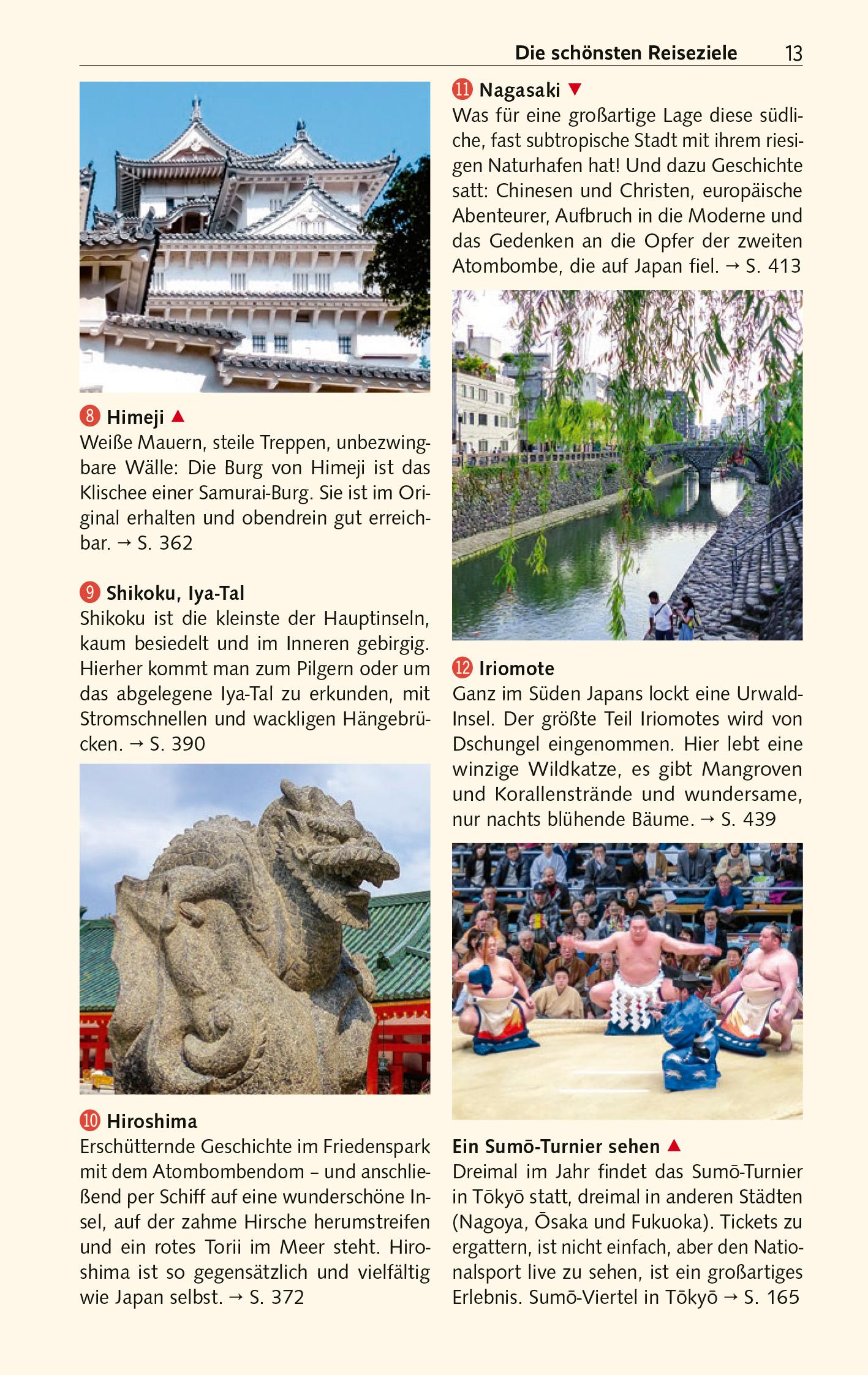 Beispielinhalt (Bild) TRESCHER Reiseführer Japan