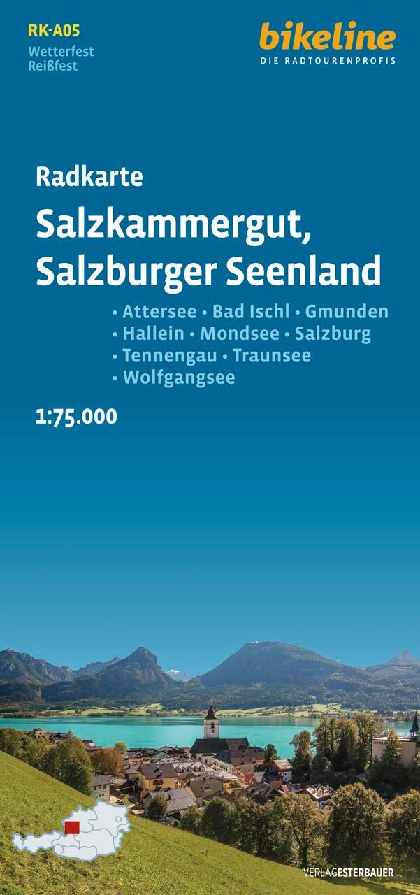 Vorderes Coverbild Radkarte Salzkammergut - Salzburger Seenland (RK-A05)