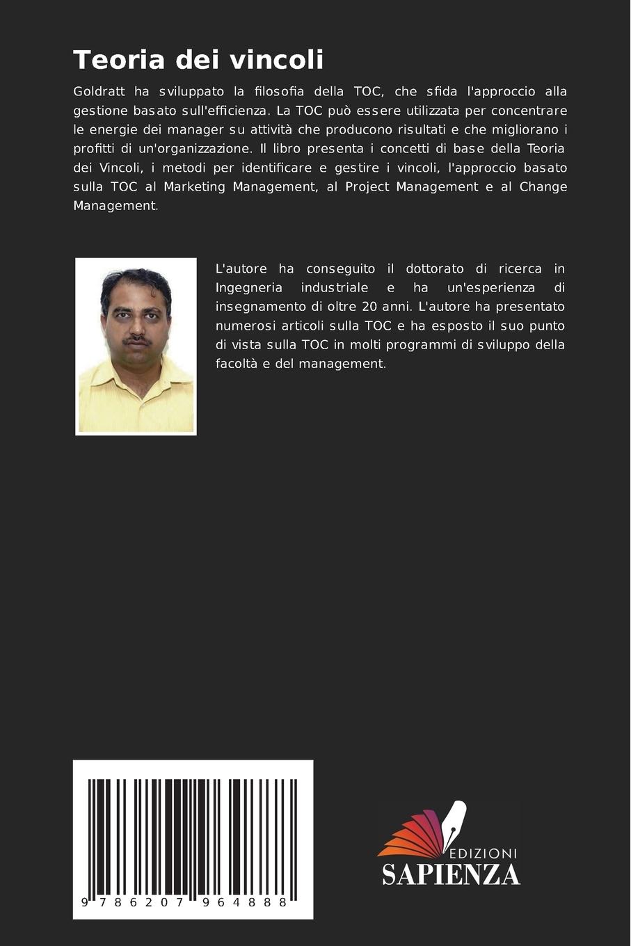 Rückseitencover Teoria dei vincoli