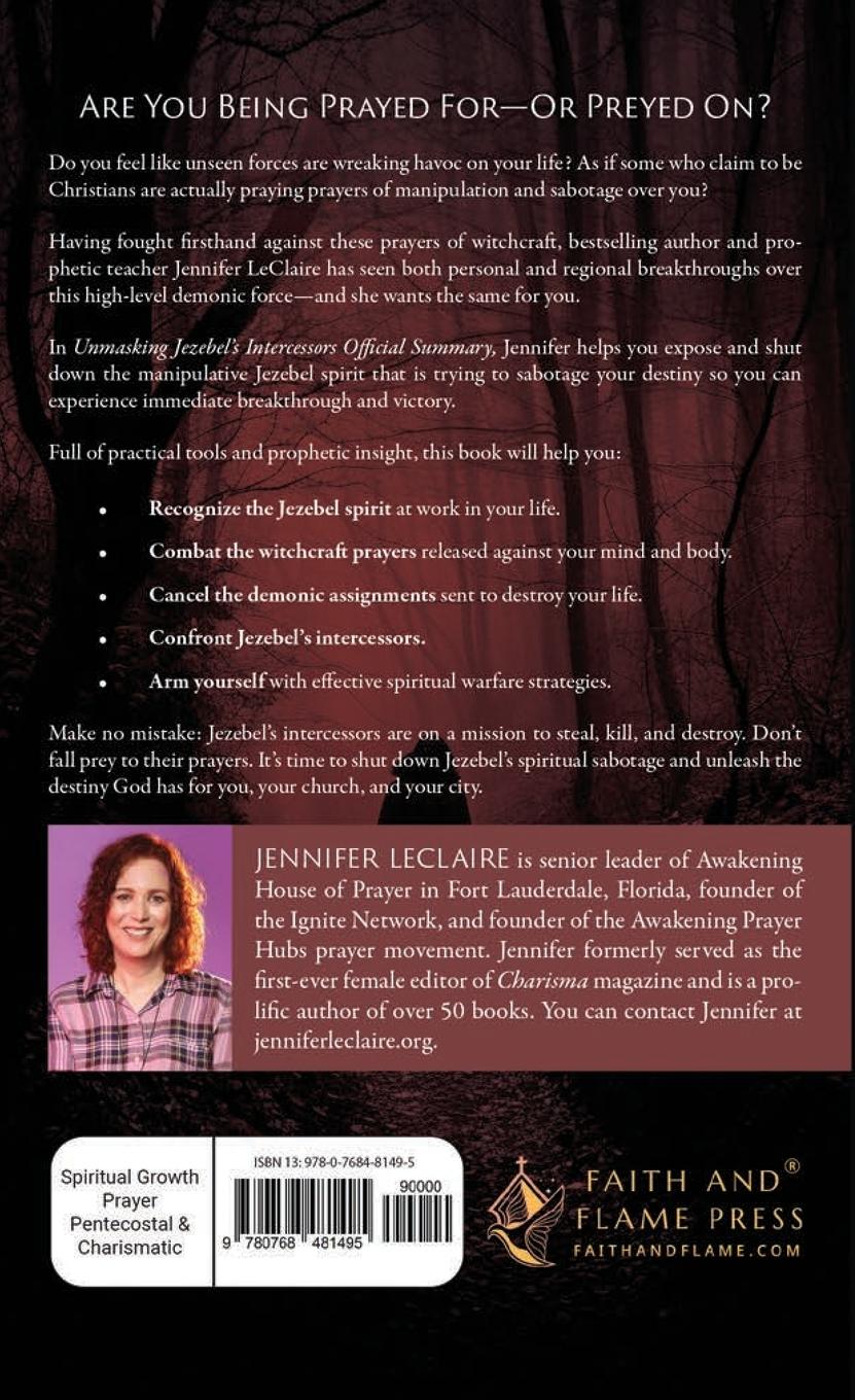 Rückseitencover Unmasking Jezebel's Intercessors Official Summary