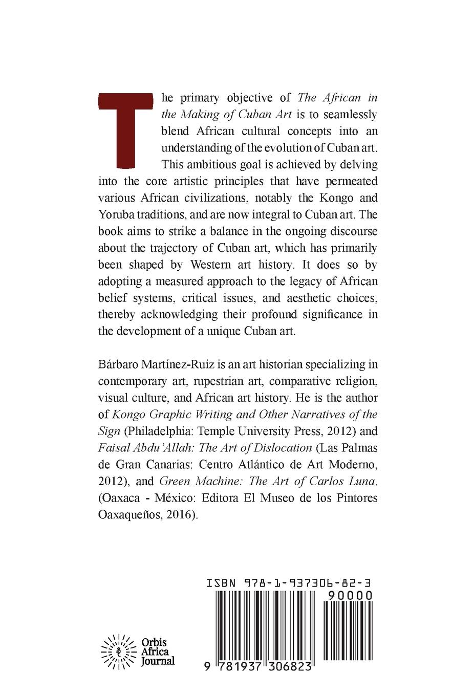 Rückseitencover The African in the Making of Cuban Art