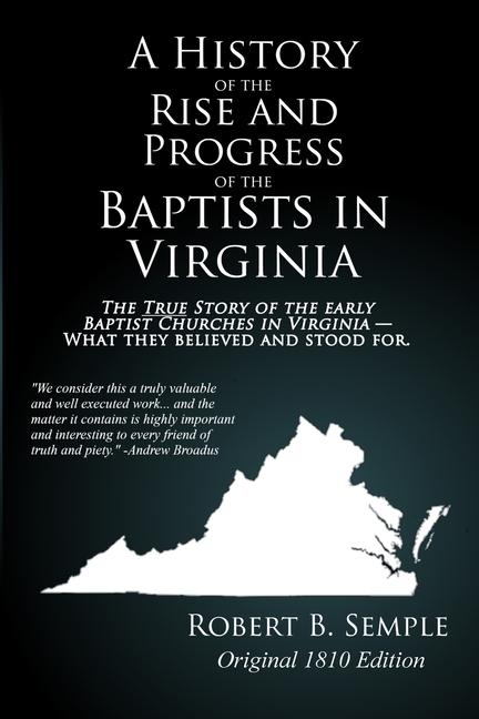 Vorderes Coverbild A History of the Rise And Progress of the Baptists In Virginia