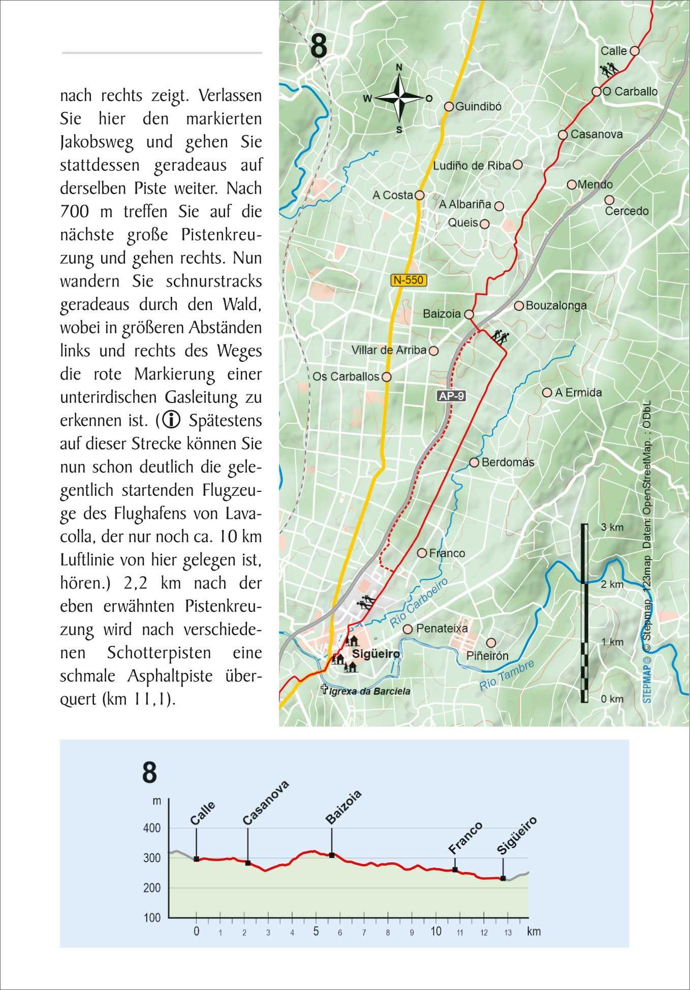 Beispielinhalt (Bild) Spanien: Camino Inglés