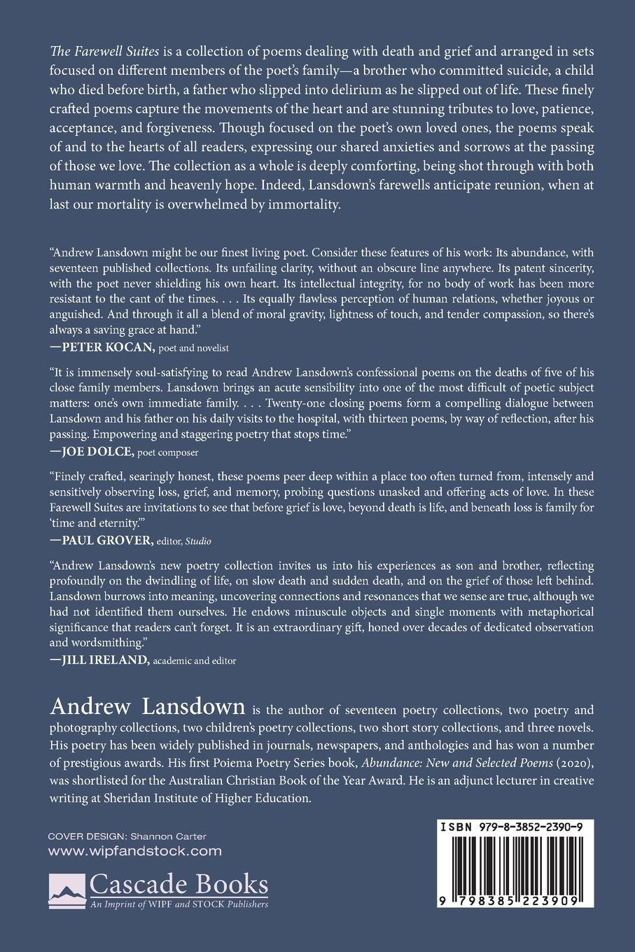 Rückseitencover The Farewell Suites