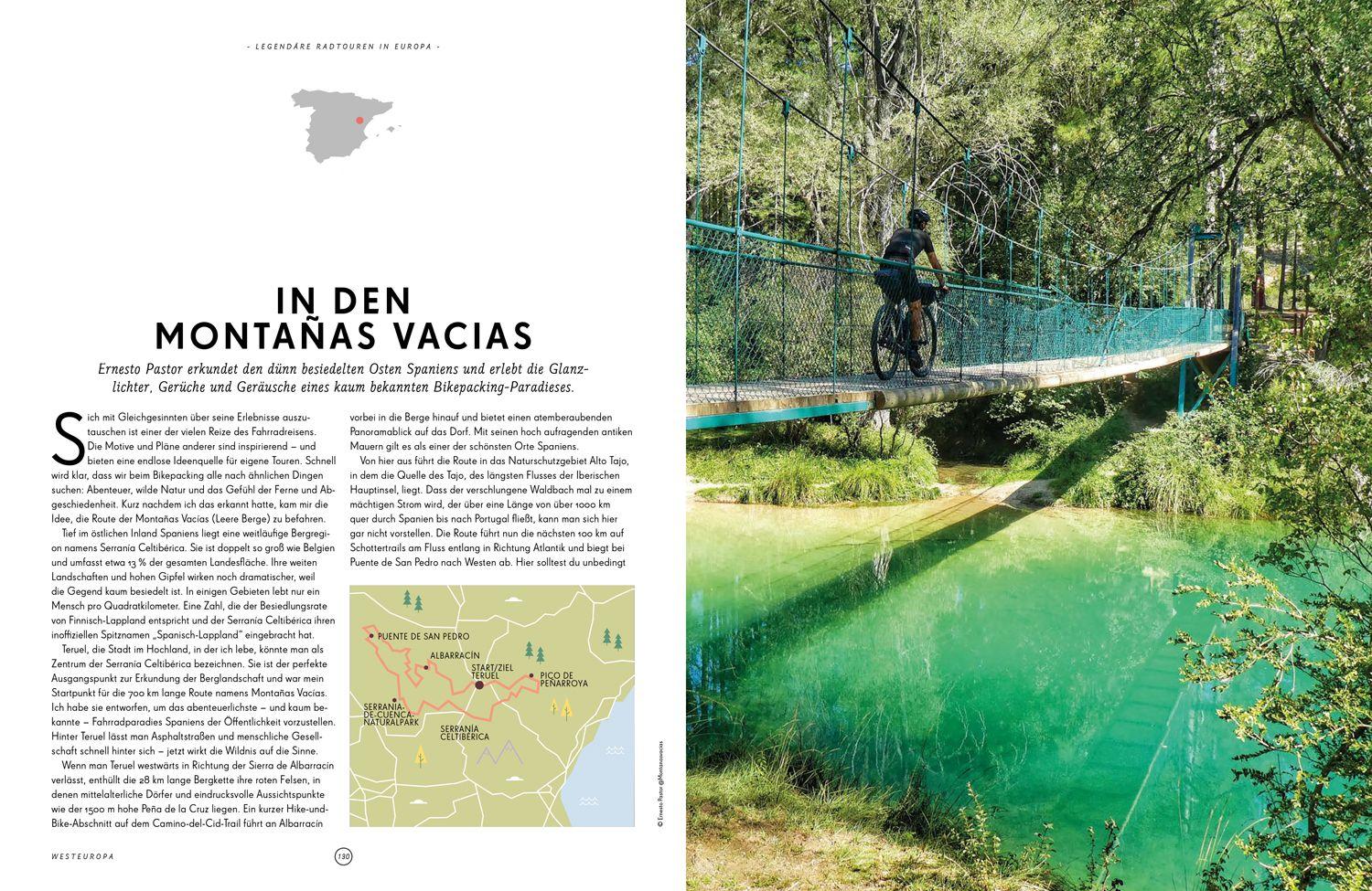 Beispielinhalt (Bild) LONELY PLANET Bildband Legendäre Radtouren in Europa