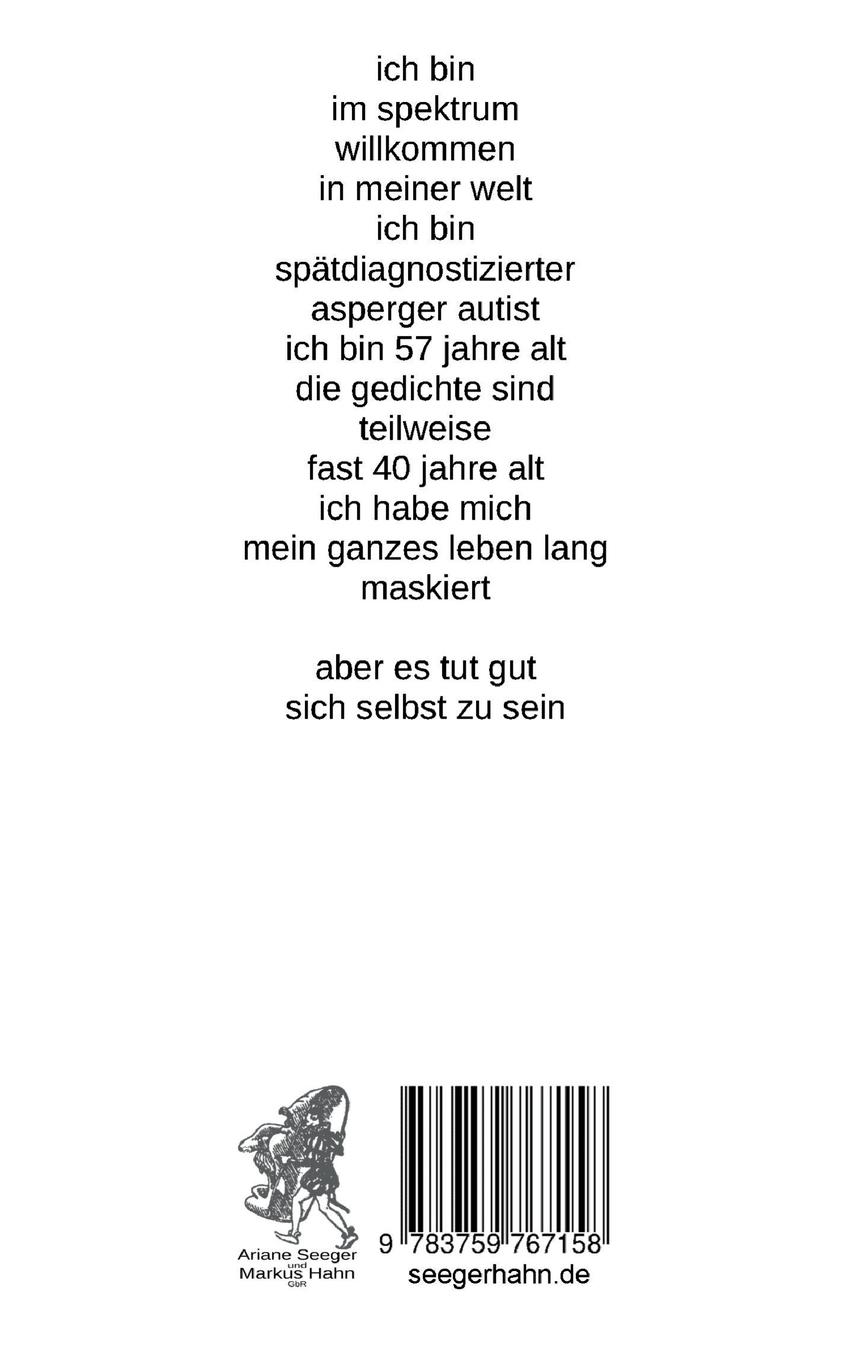 Rückseitencover ein gedich tet