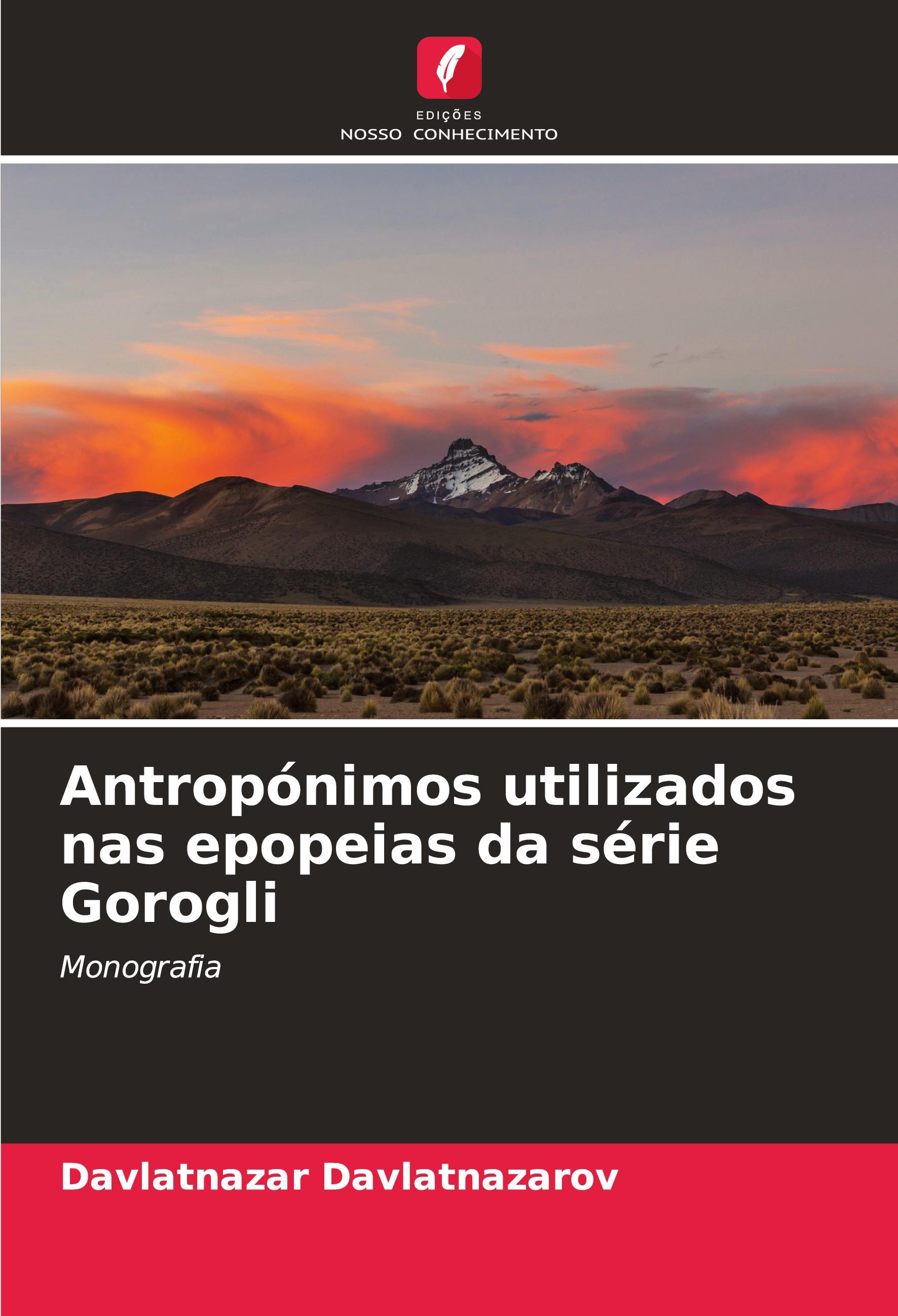 Vorderes Coverbild Antropónimos utilizados nas epopeias da série Gorogli