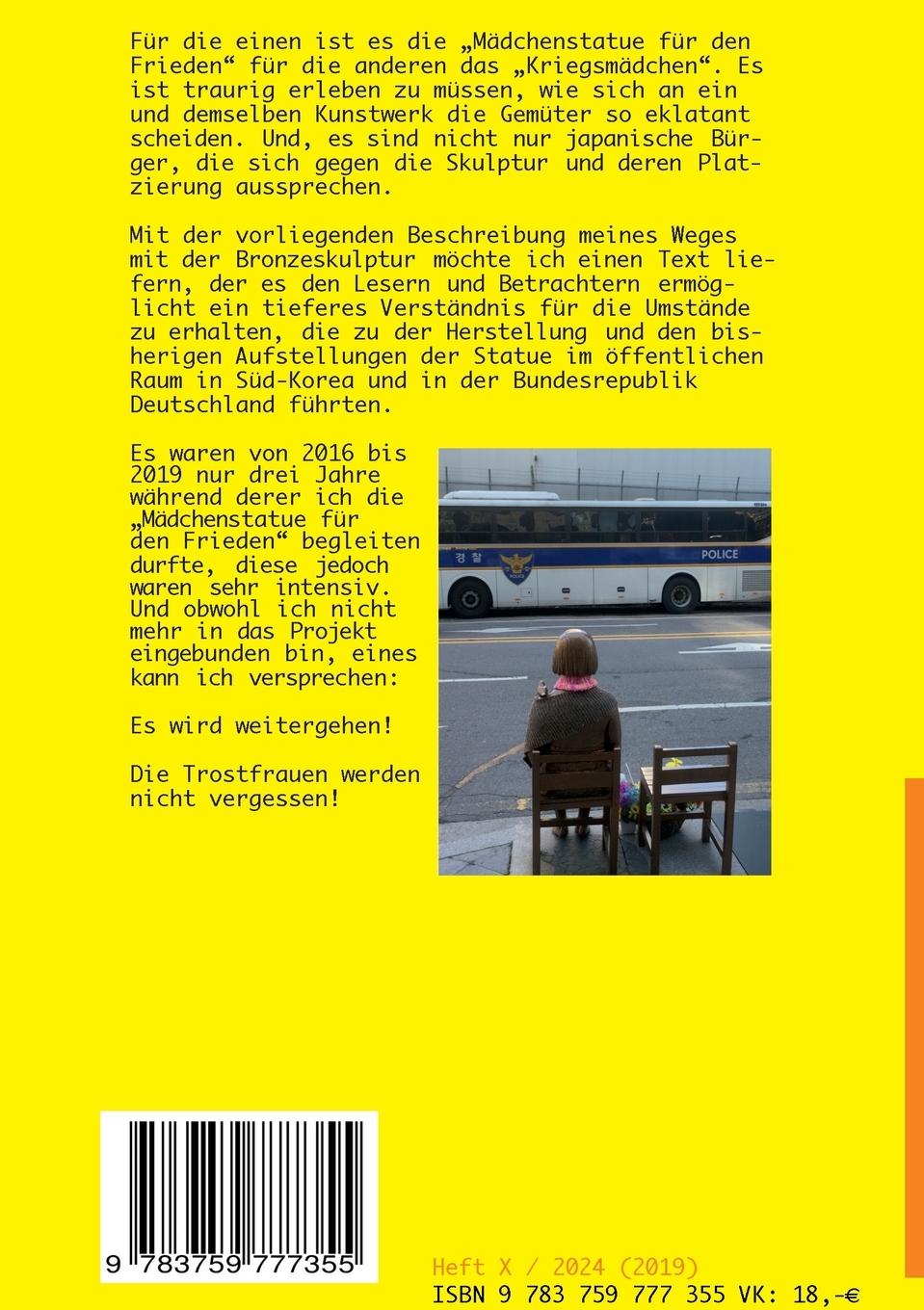 Rückseitencover Die Mädchenstatue für den Frieden