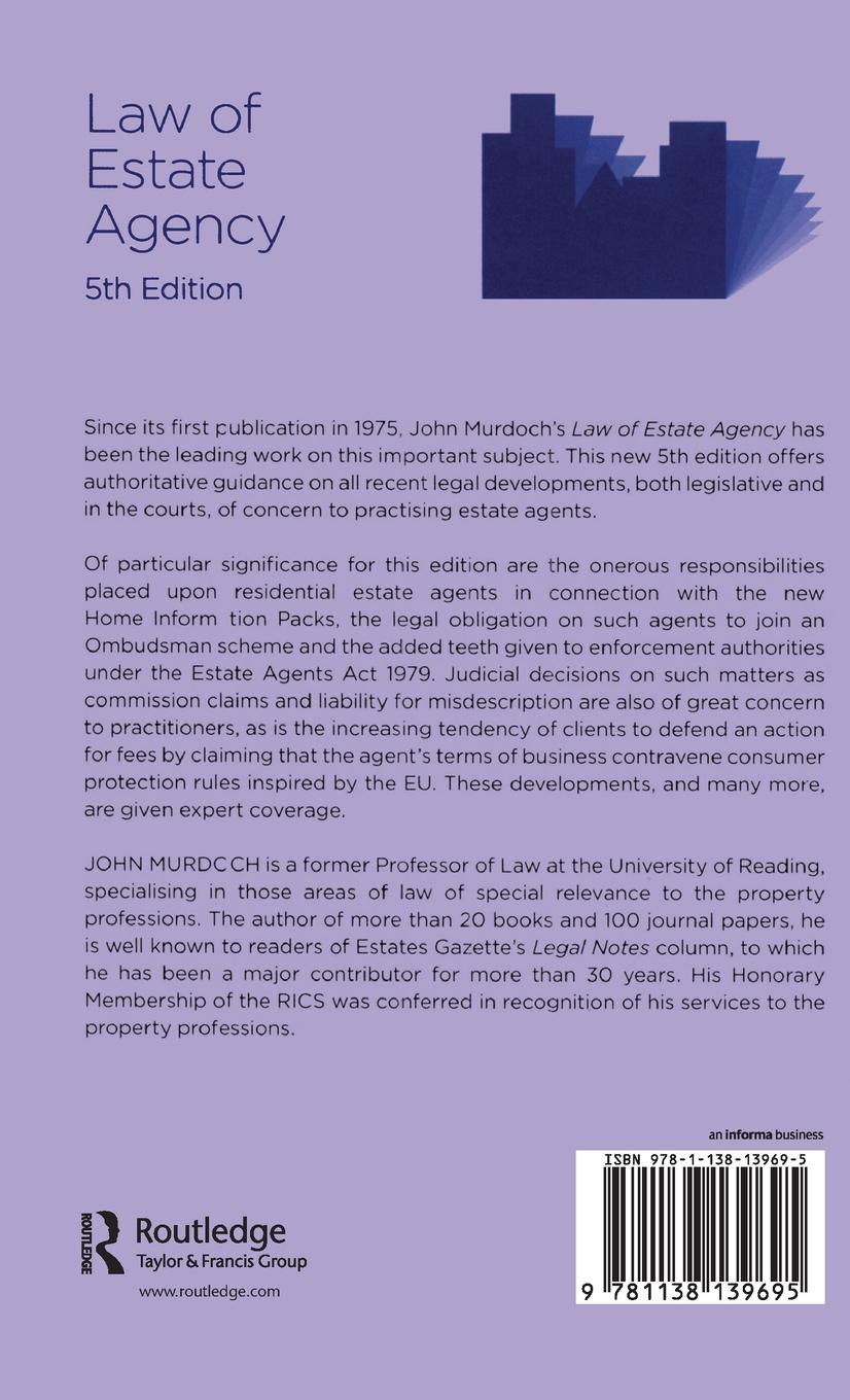 Rückseitencover Law of Estate Agency