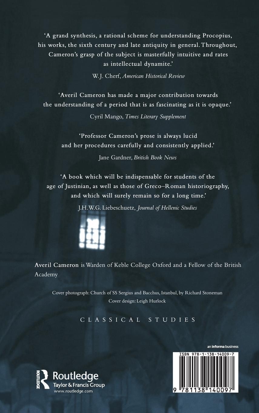 Rückseitencover Procopius and the Sixth Century