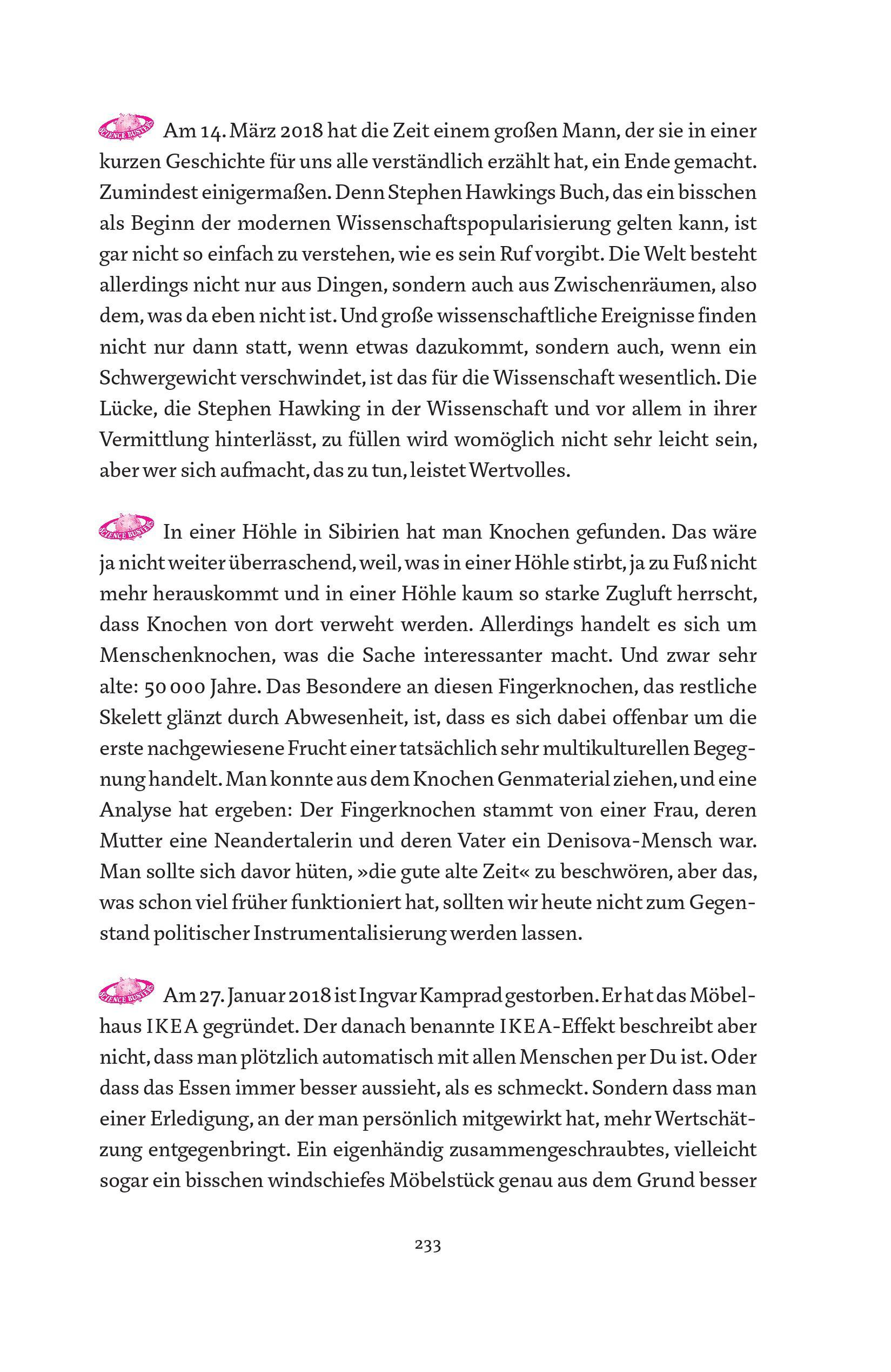 Beispielinhalt (Bild) Wissenschaft ist das, was auch dann gilt, wenn man nicht dran glaubt