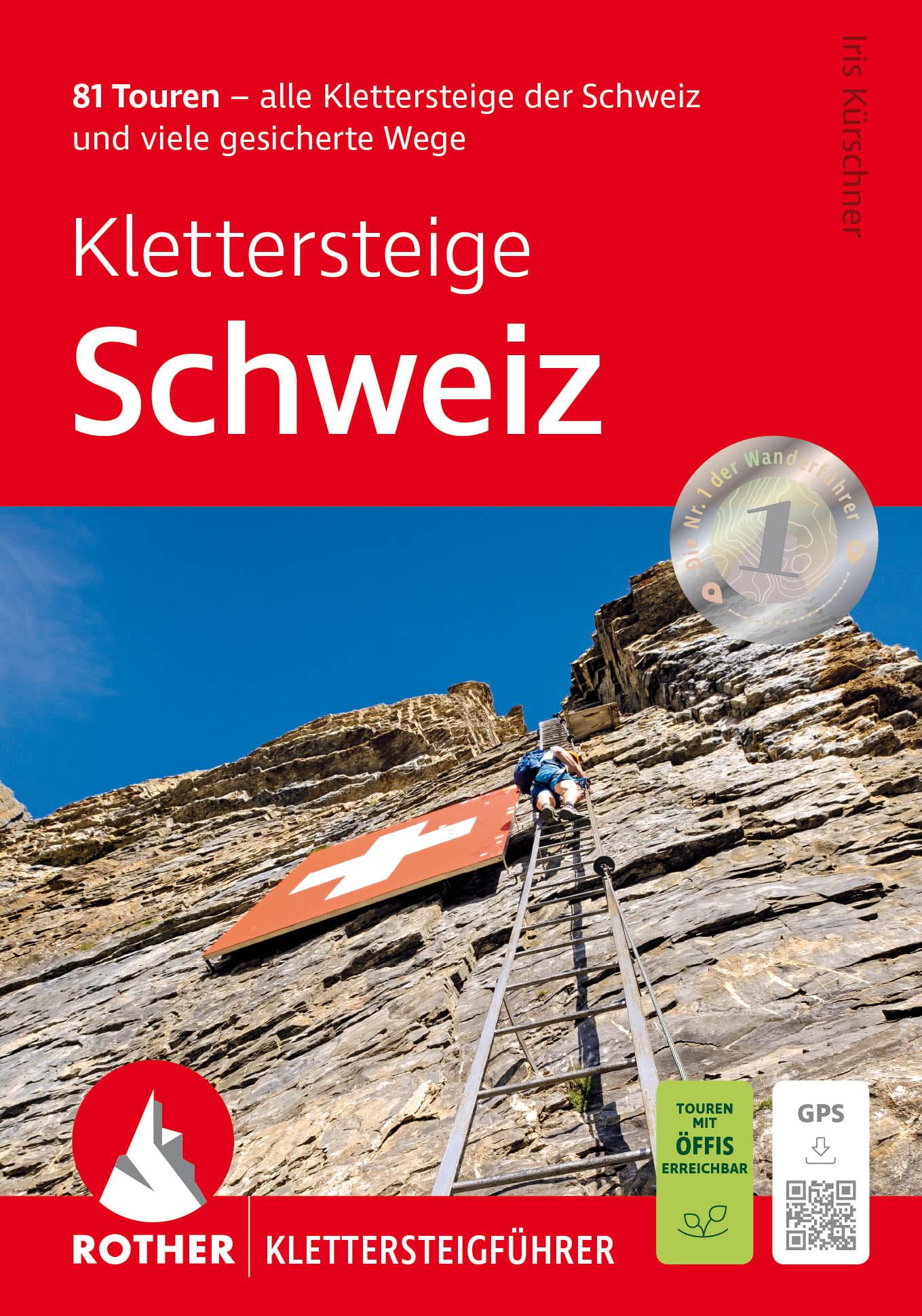 Vorderes Coverbild Klettersteige Schweiz
