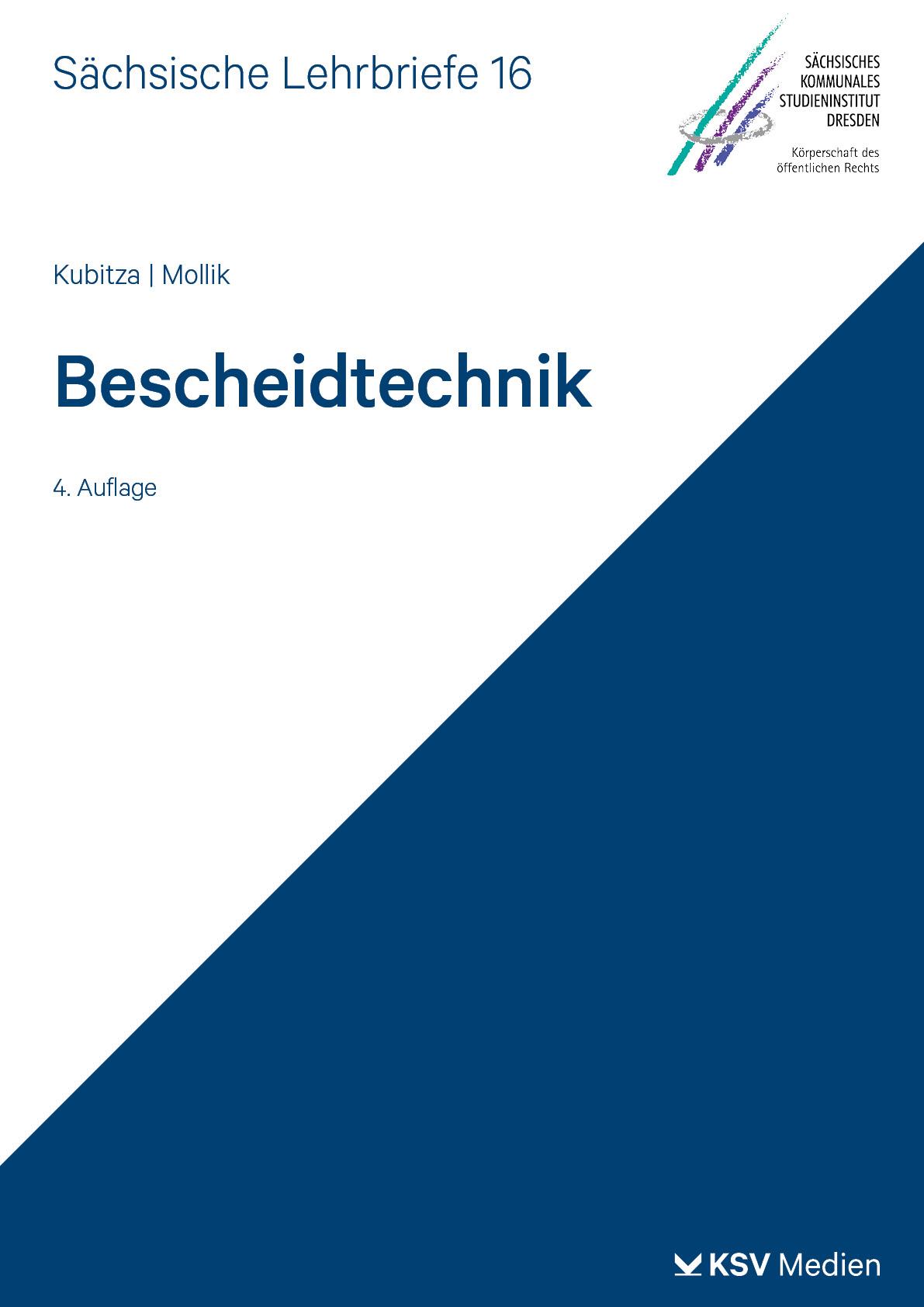 Vorderes Coverbild Bescheidtechnik (SL 16)