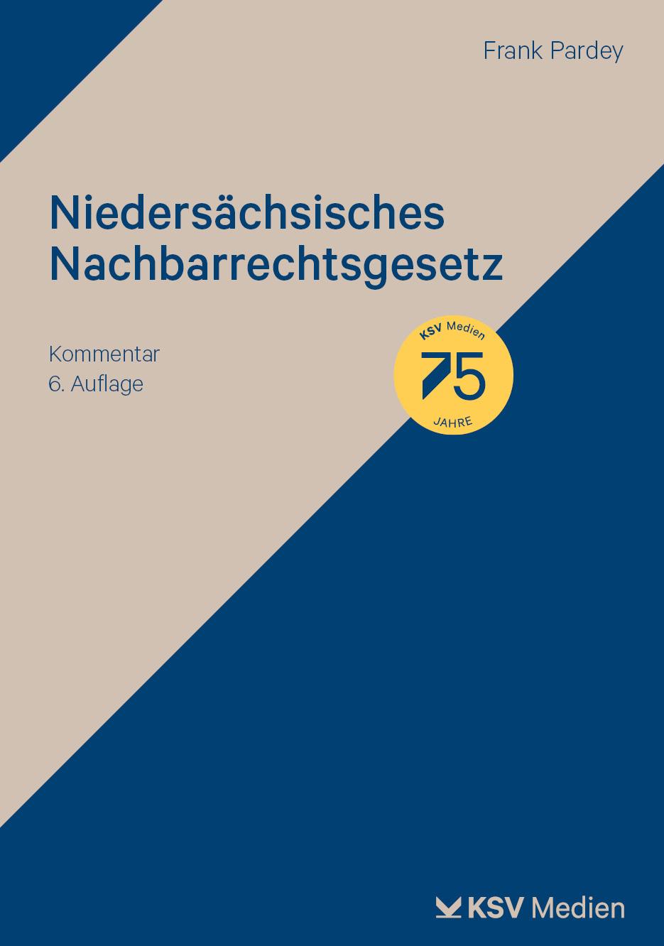 Vorderes Coverbild Niedersächsisches Nachbarrechtsgesetz