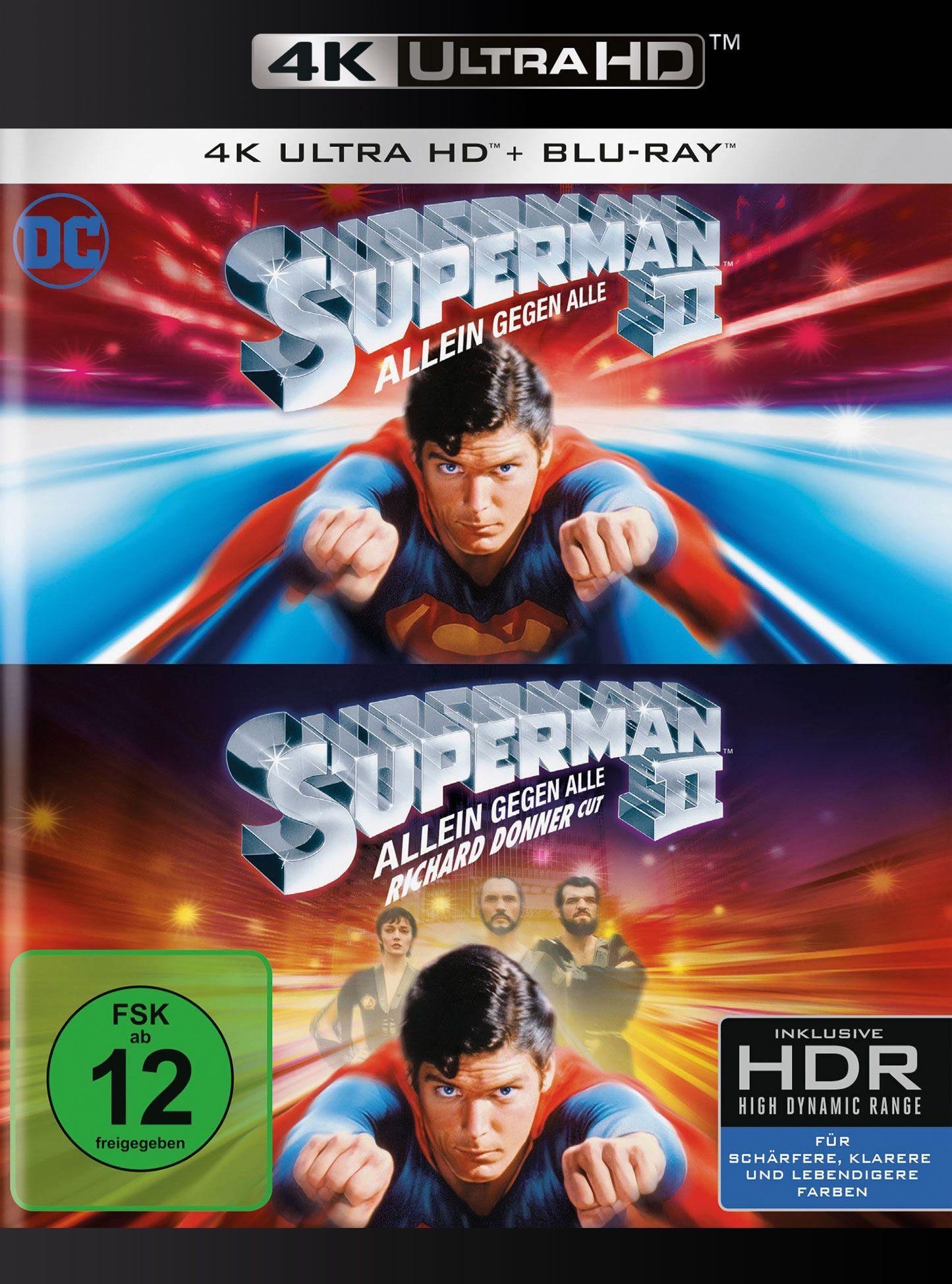 Vorderes Coverbild Superman 2: Allein gegen alle - 4K UHD