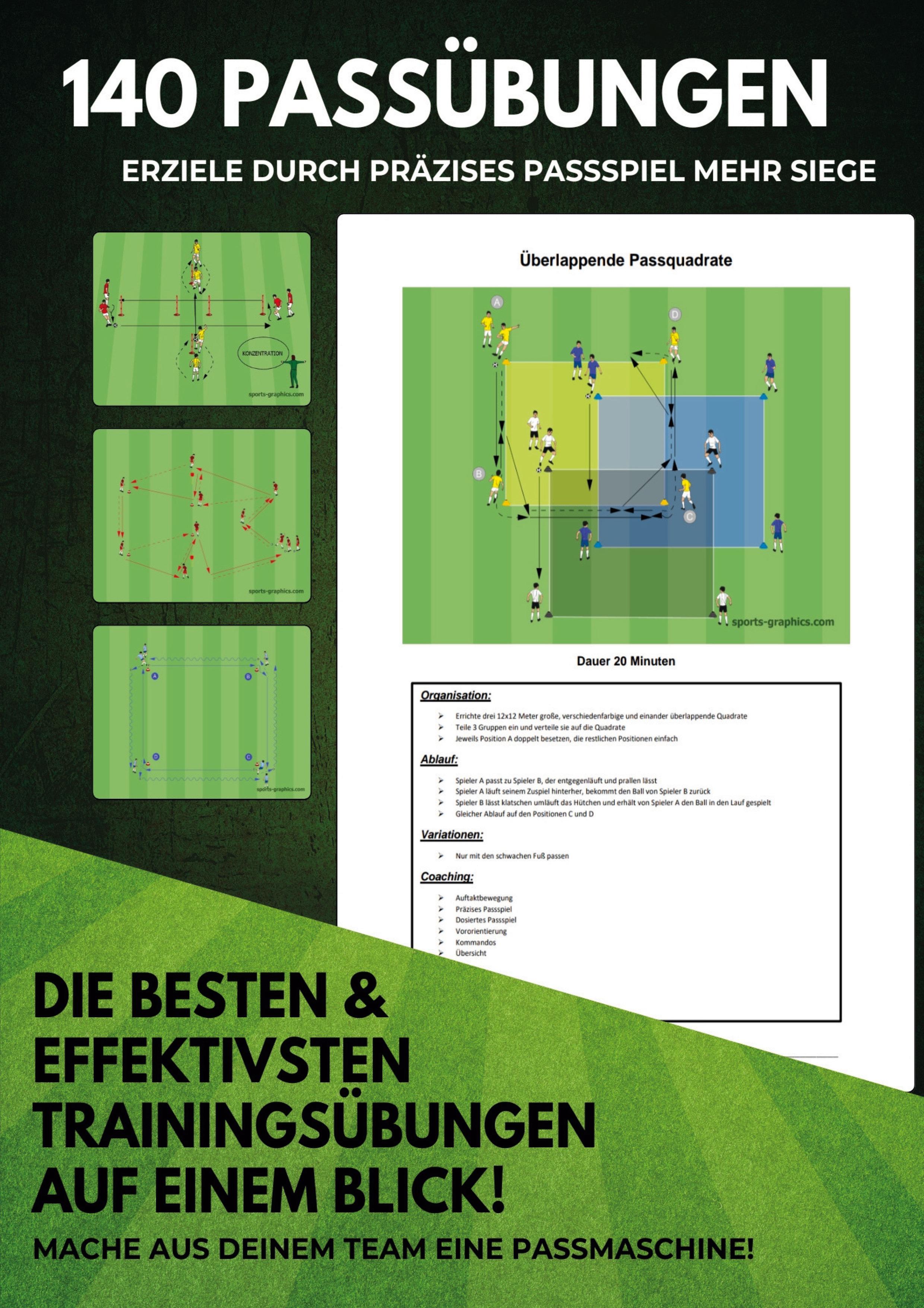 Vorderes Coverbild 140 Passübungen - Für dein perfektes Fußballtraining