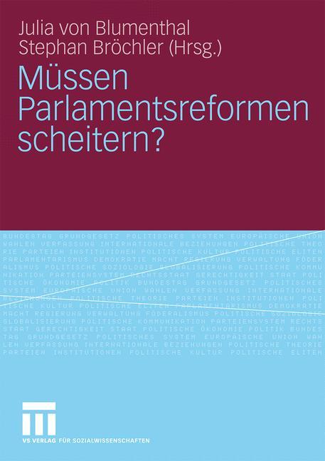Vorderes Coverbild Müssen Parlamentsreformen scheitern?