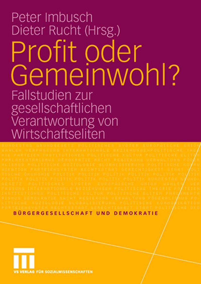 Vorderes Coverbild Profit oder Gemeinwohl?