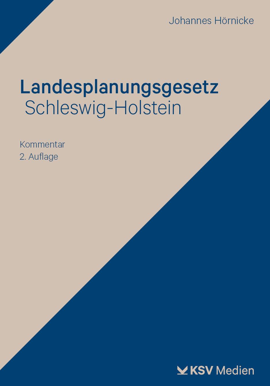 Vorderes Coverbild Landesplanungsgesetz Schleswig-Holstein