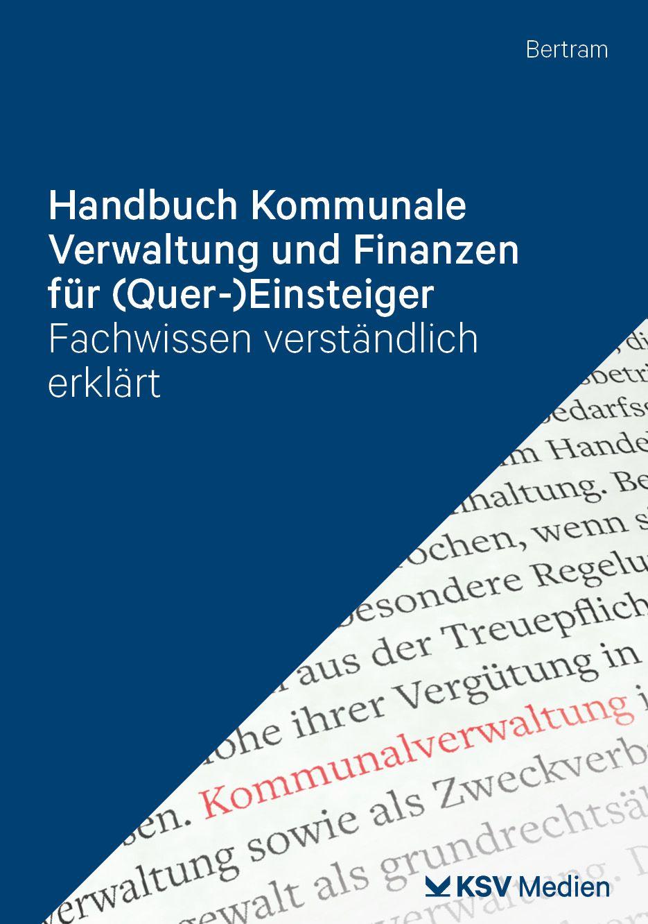Vorderes Coverbild Handbuch Kommunale Verwaltung und Finanzen für (Quer-)Einsteiger