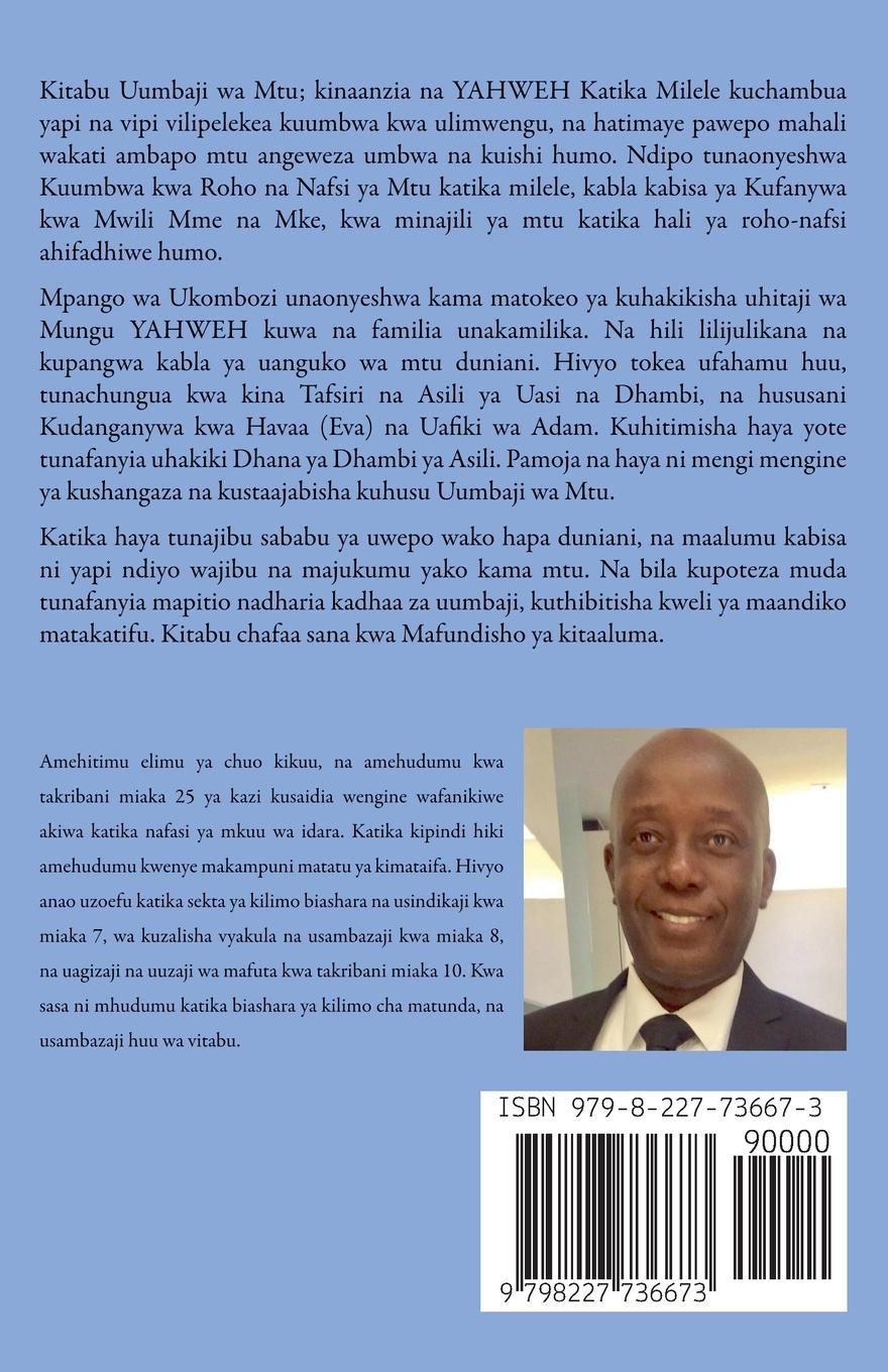 Rückseitencover Uumbaji wa Mtu