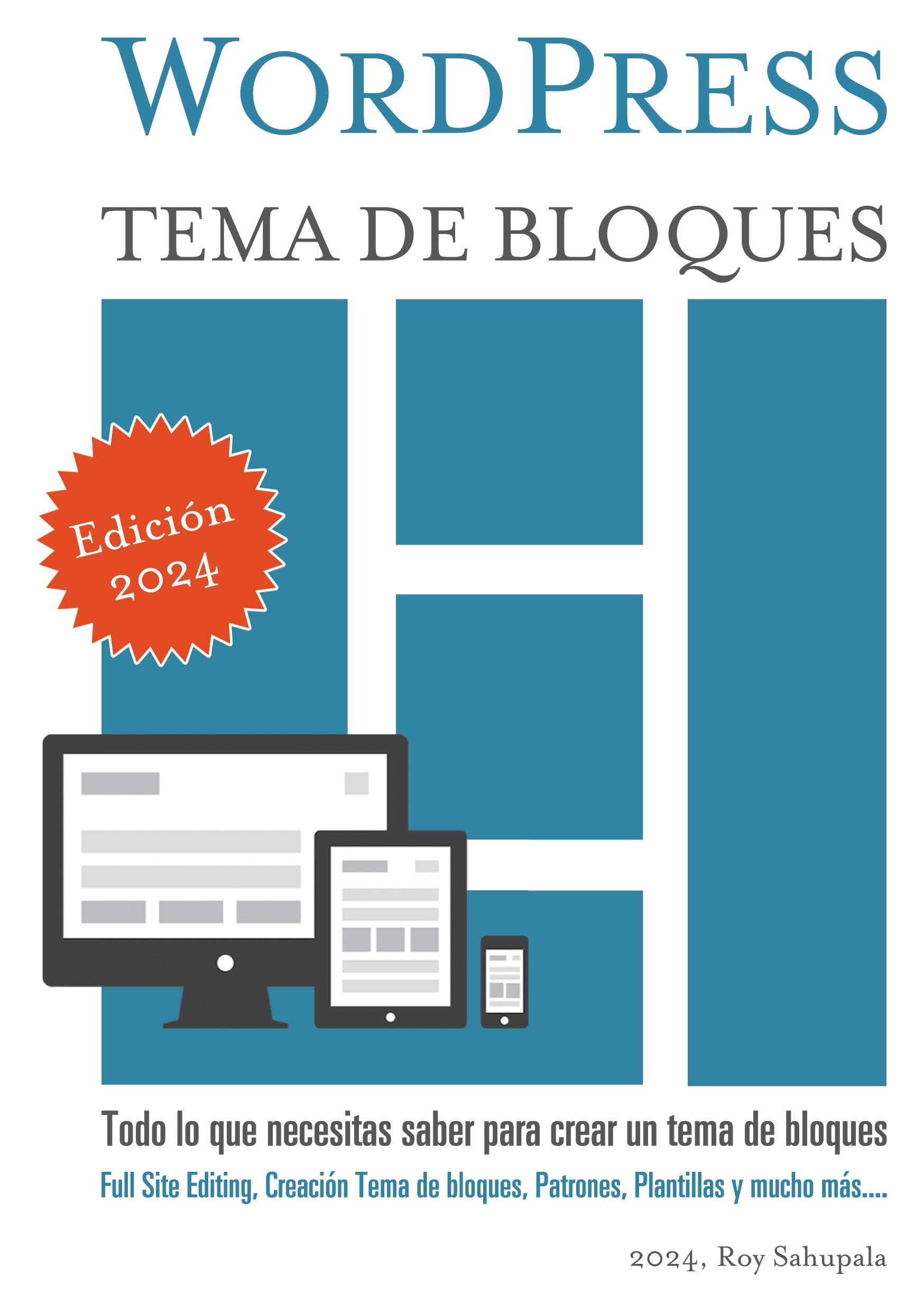 Vorderes Coverbild WordPress Tema de bloques