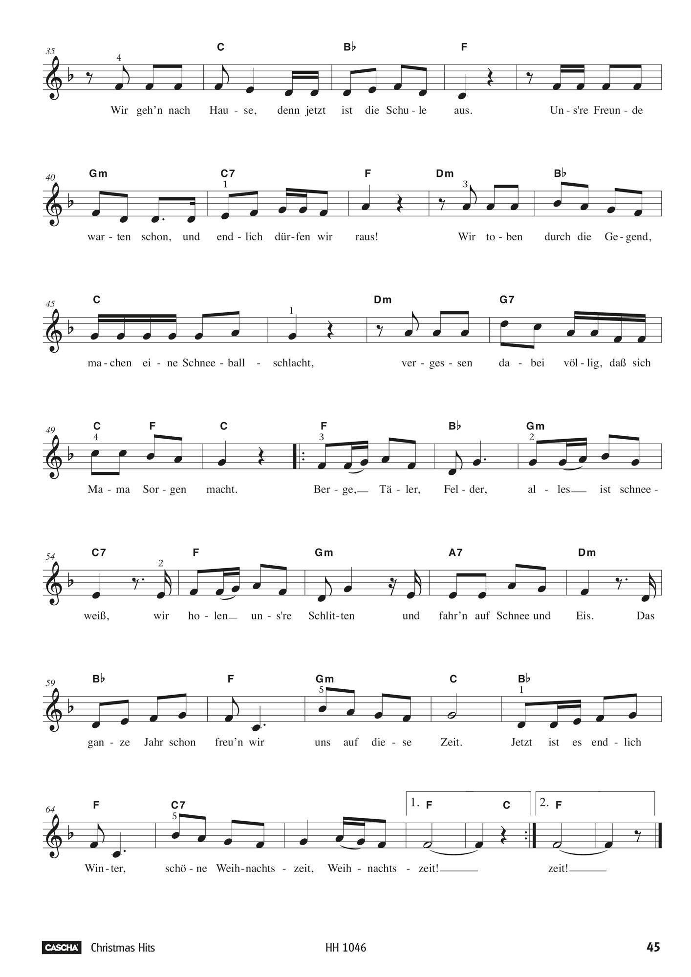 Beispielinhalt (Bild) Christmas Hits