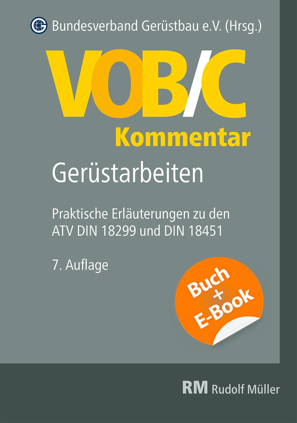 Vorderes Coverbild VOB/C Kommentar - Gerüstarbeiten mit E-Book (PDF)