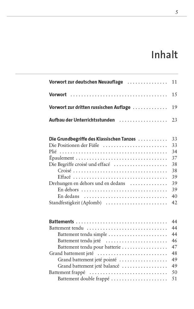 Beispielinhalt (Bild) Grundlagen des klassischen Tanzes