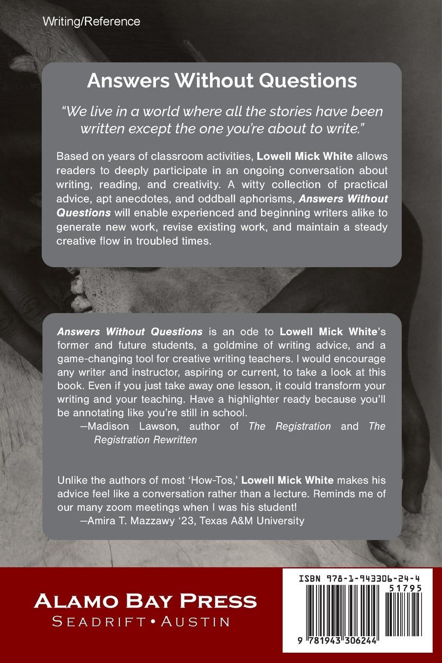 Rückseitencover Answers Without Questions