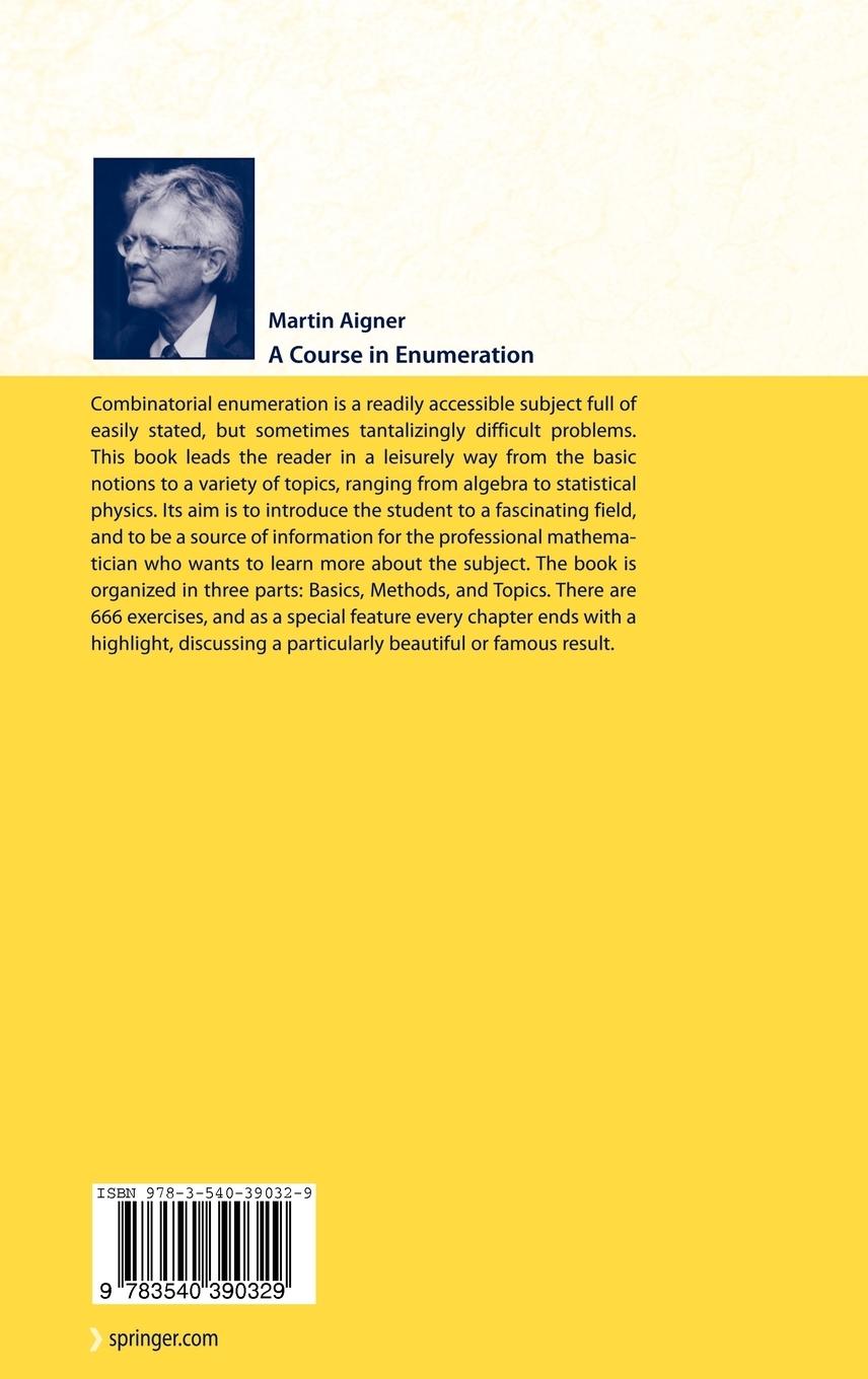 Rückseitencover A Course in Enumeration