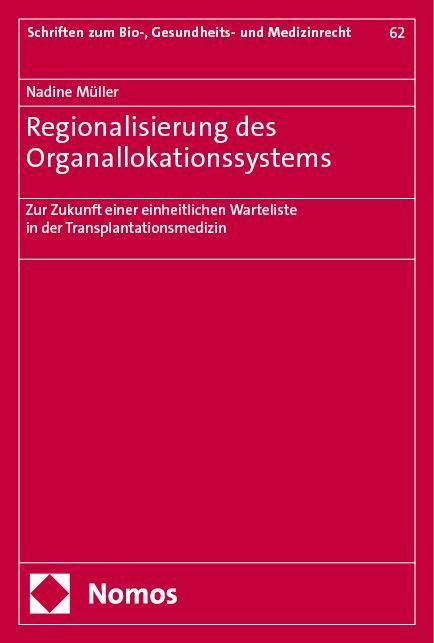Vorderes Coverbild Regionalisierung des Organallokationssystems