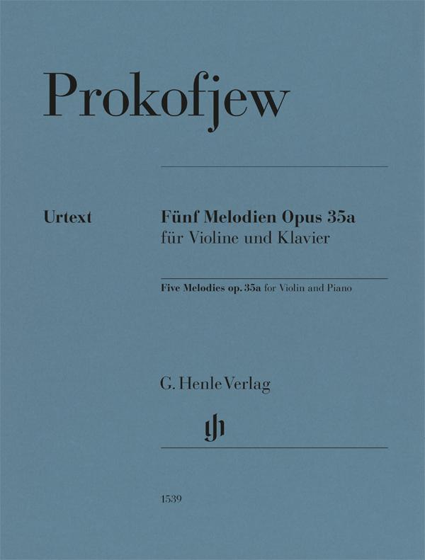 Vorderes Coverbild Sergej Prokofjew - Fünf Melodien op. 35a
