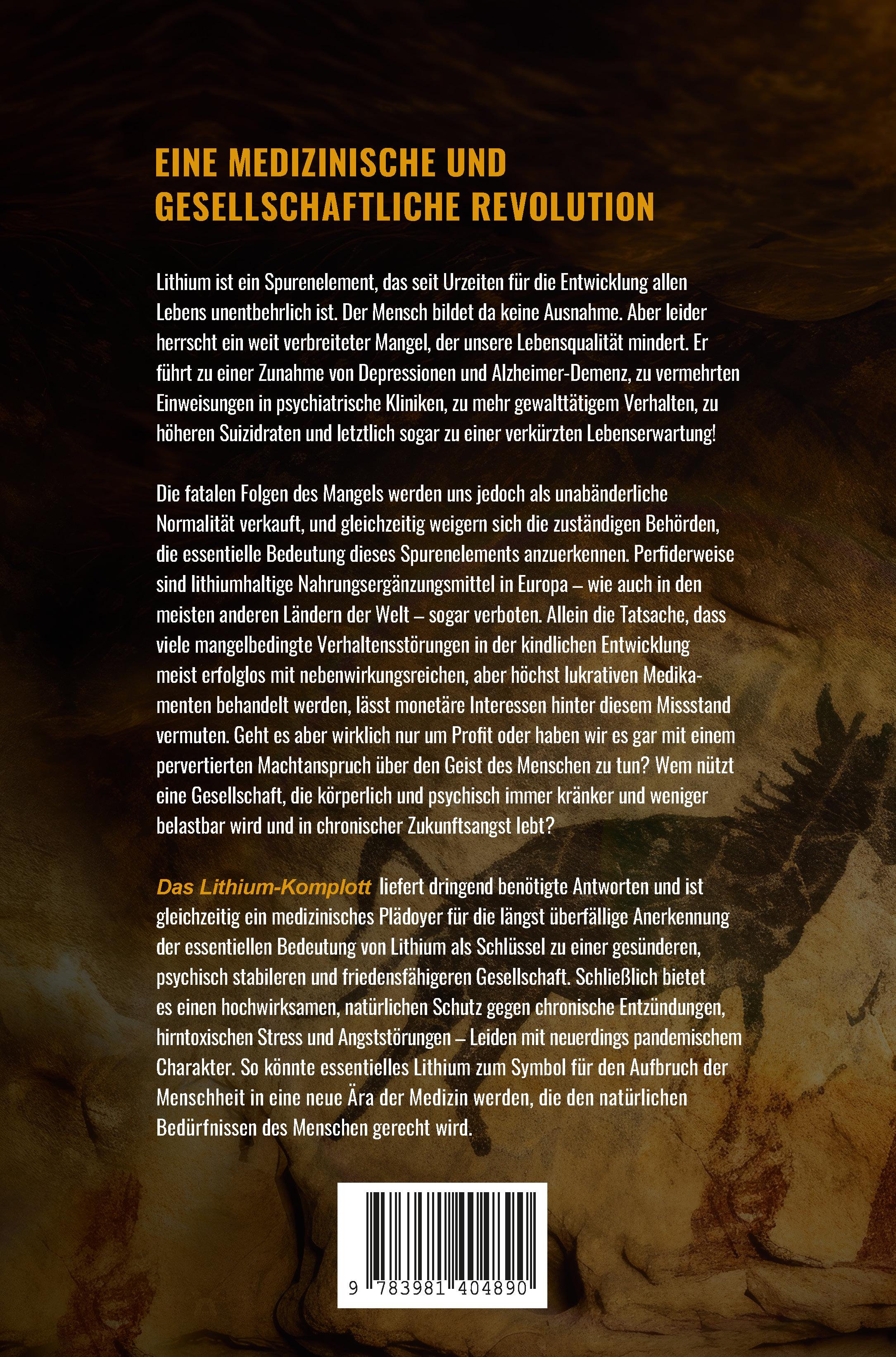 Rückseitencover Das Lithium-Komplott