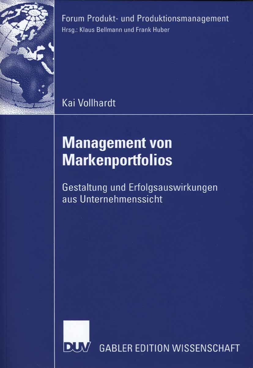 Vorderes Coverbild Management von Markenportfolios