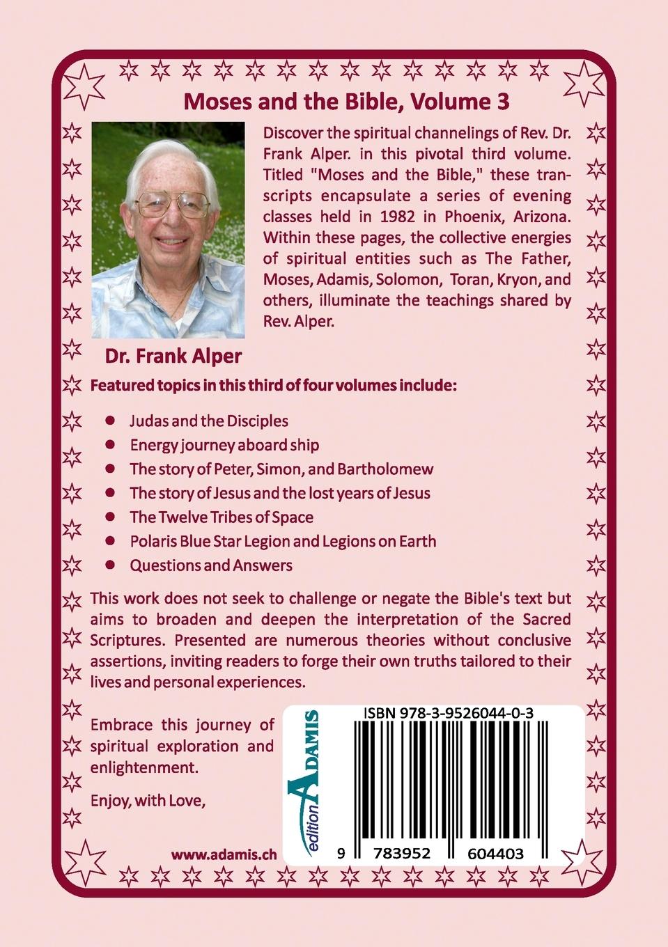 Rückseitencover Moses and the Bible, Volume 3