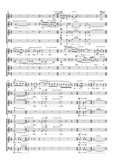 Beispielinhalt (Bild) Messe pour double Ch?ur a cappella (Messe für zwei vierstimmige Chöre a cappella)