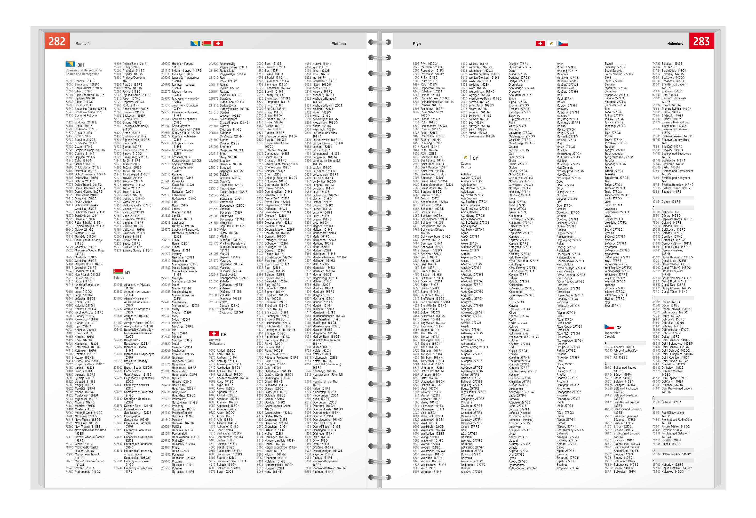 Beispielinhalt (Bild) Europa, Autoatlas 1:800.000, freytag & berndt