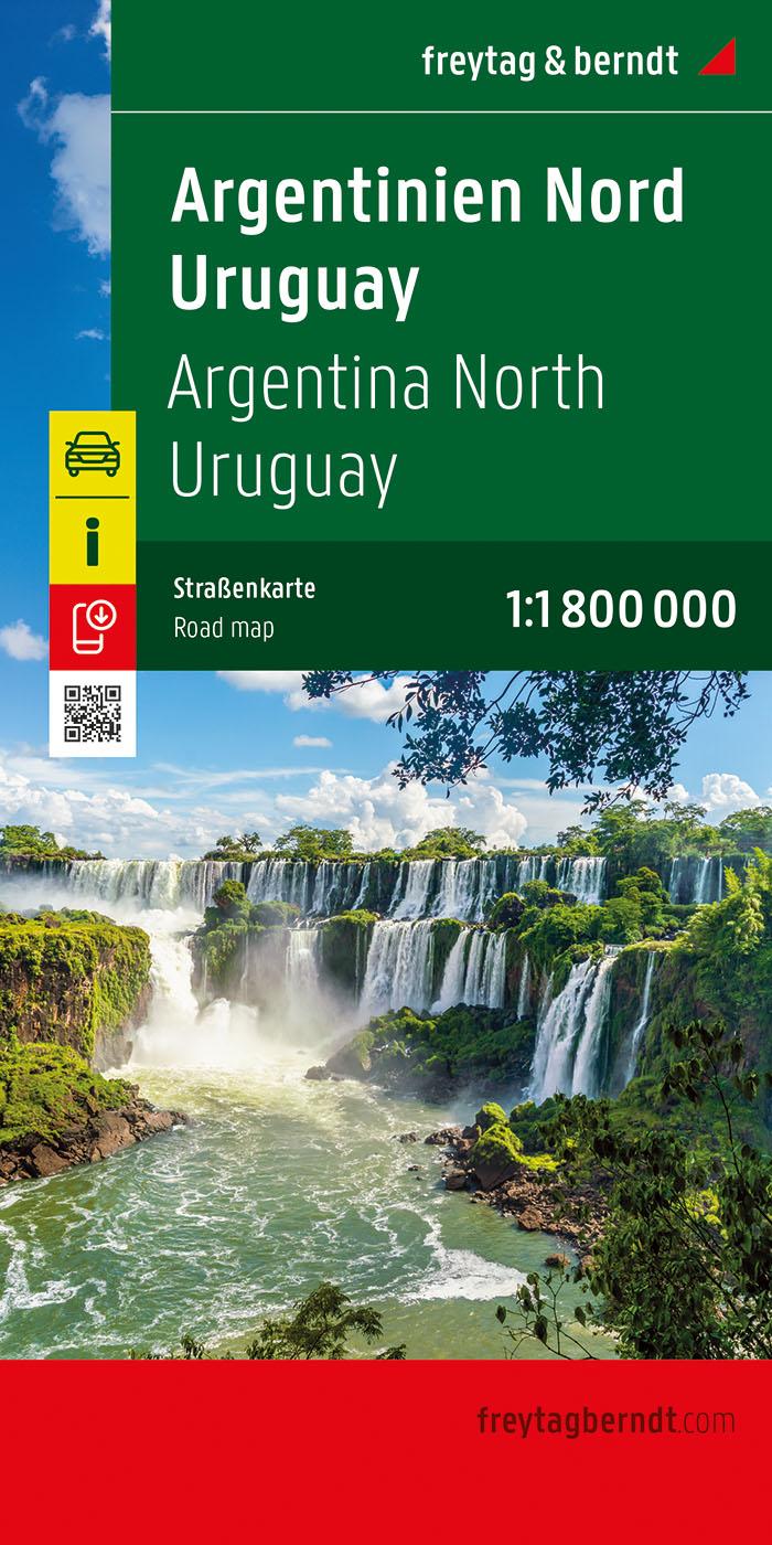 Vorderes Coverbild Argentinien Nord - Uruguay, Straßenkarte 1:1.800.000, freytag & berndt