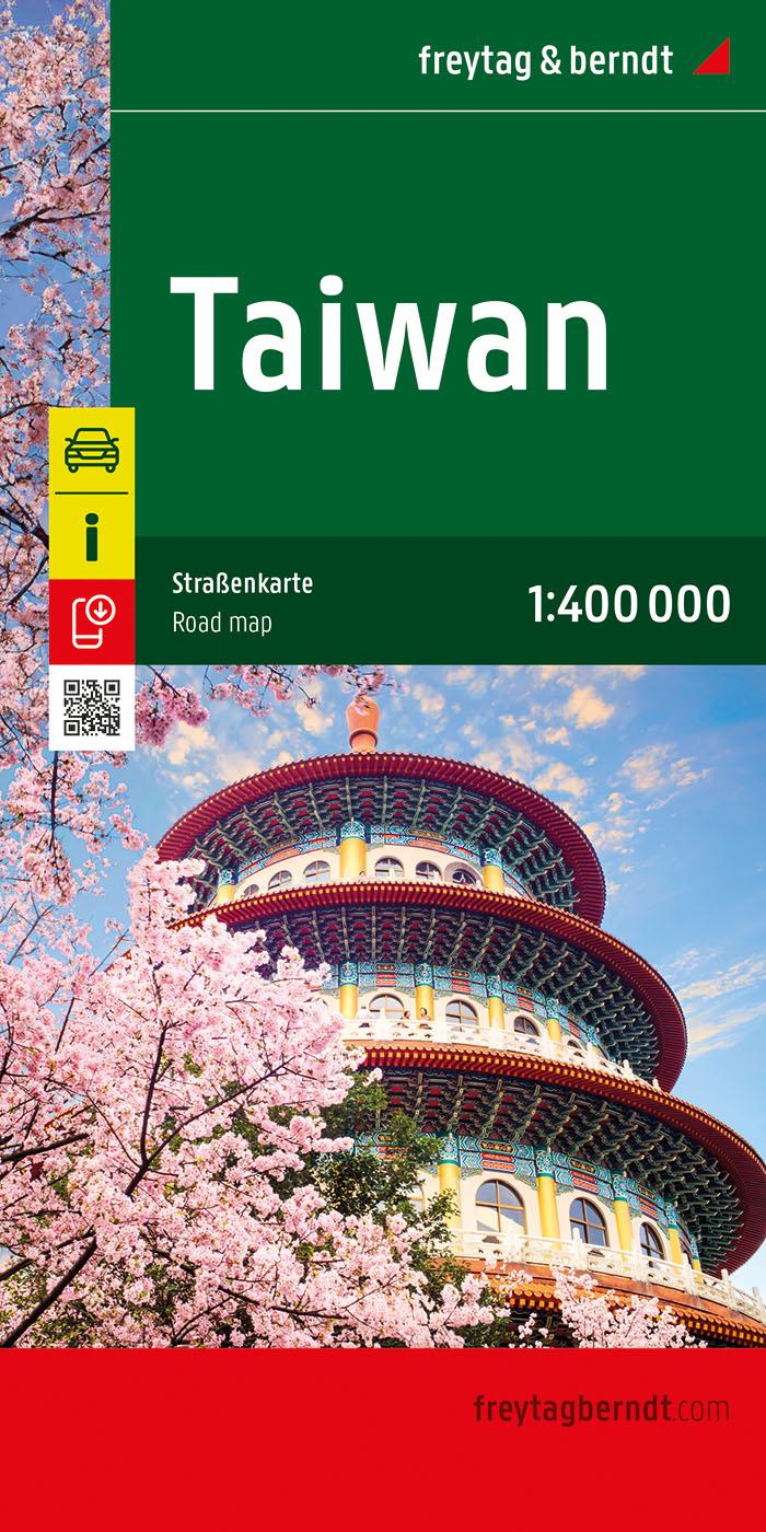 Vorderes Coverbild Taiwan, Straßenkarte 1:400.000, freytag & berndt