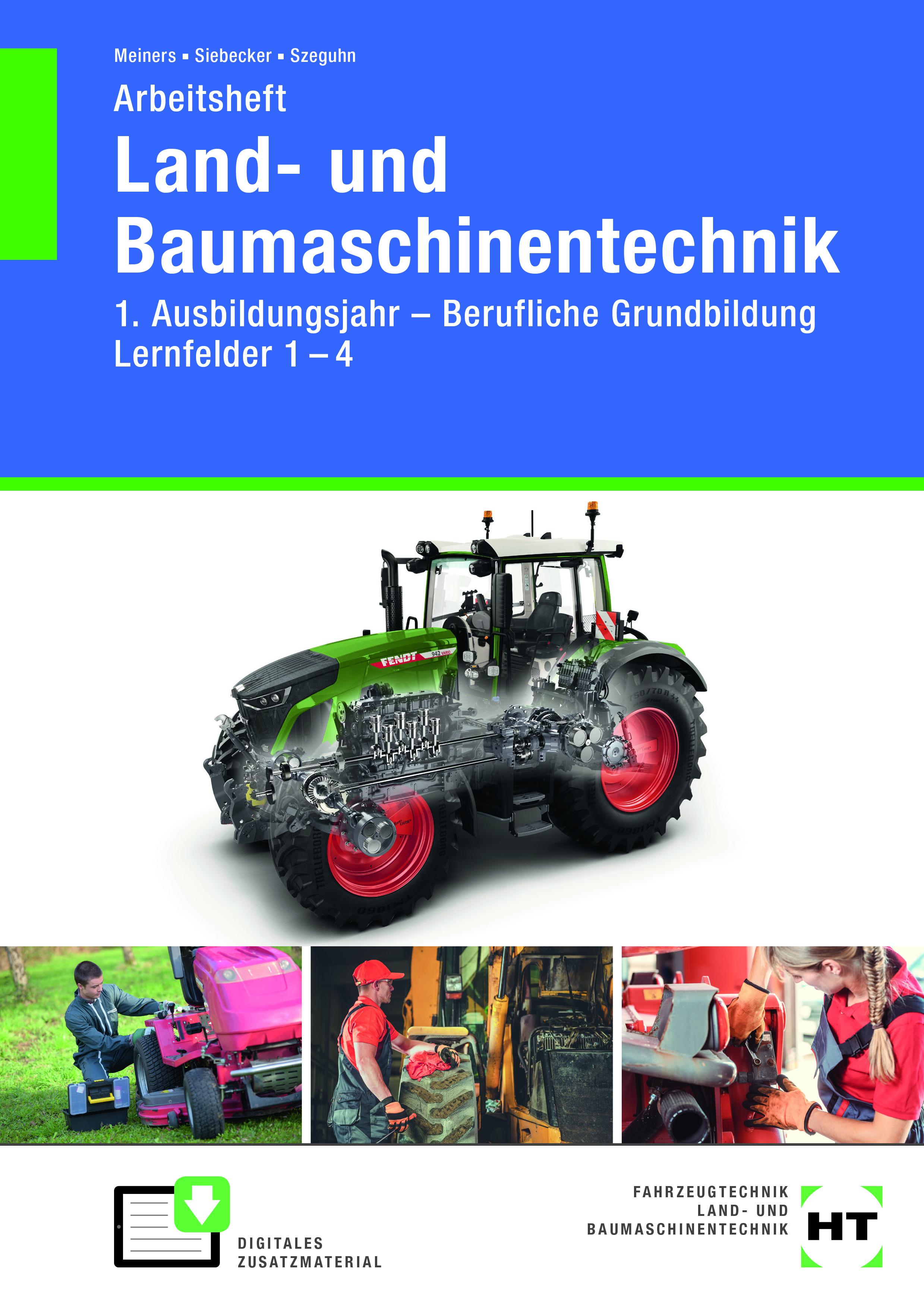 Vorderes Coverbild Arbeitsheft Land- und Baumaschinentechnik