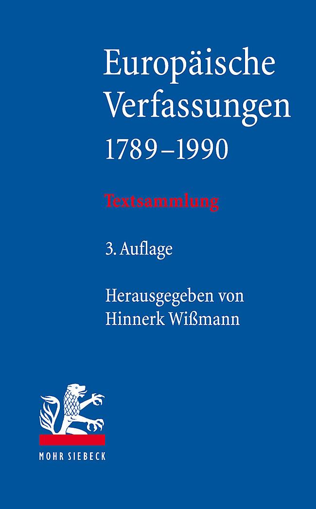 Vorderes Coverbild Europäische Verfassungen 1789-1990