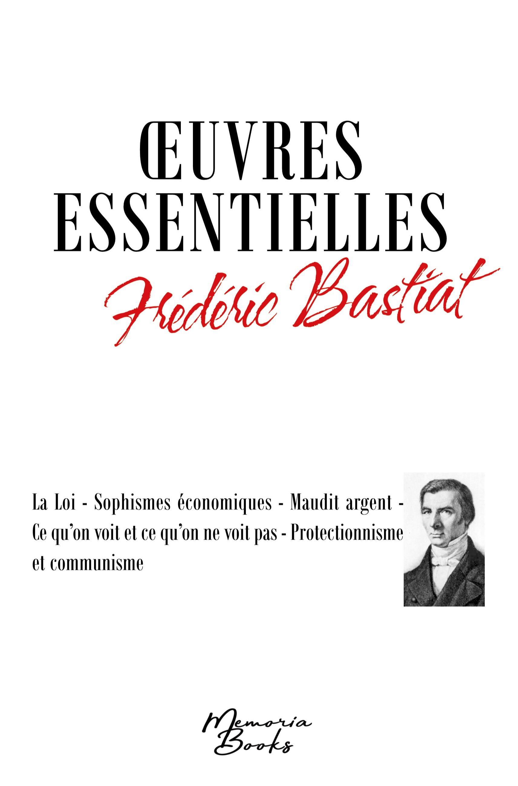 Vorderes Coverbild Oeuvres essentielles de Frédéric Bastiat