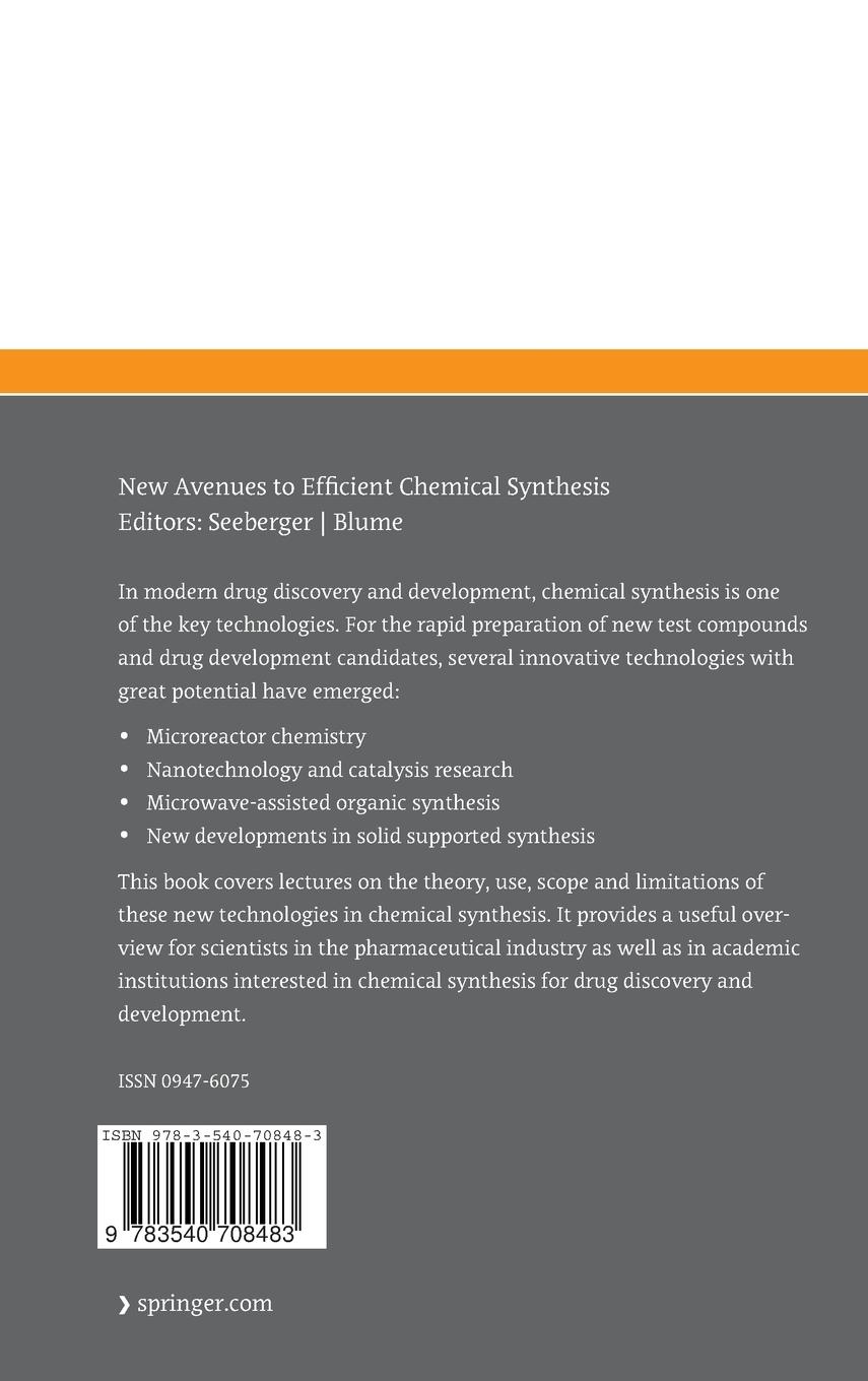 Rückseitencover New Avenues to Efficient Chemical Synthesis