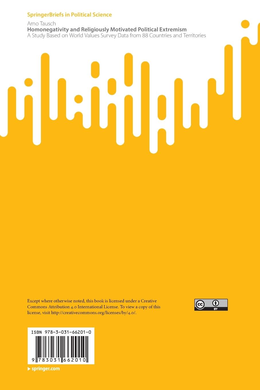 Rückseitencover Homonegativity and Religiously Motivated Political Extremism