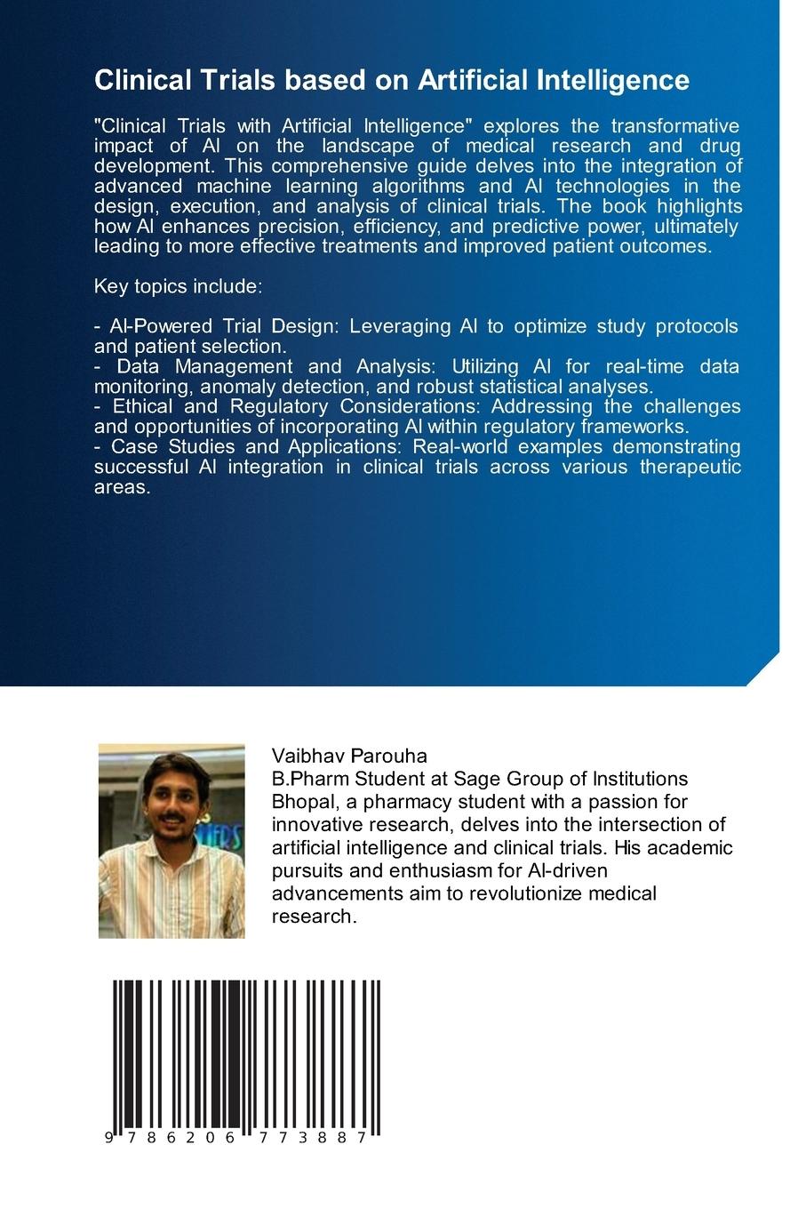 Rückseitencover Clinical Trials based on Artificial Intelligence