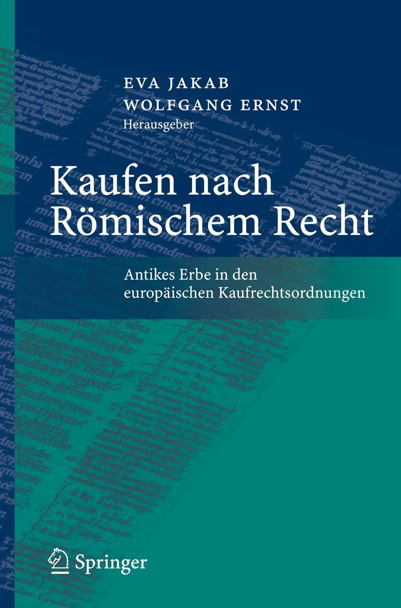 Vorderes Coverbild Kaufen nach Römischem Recht