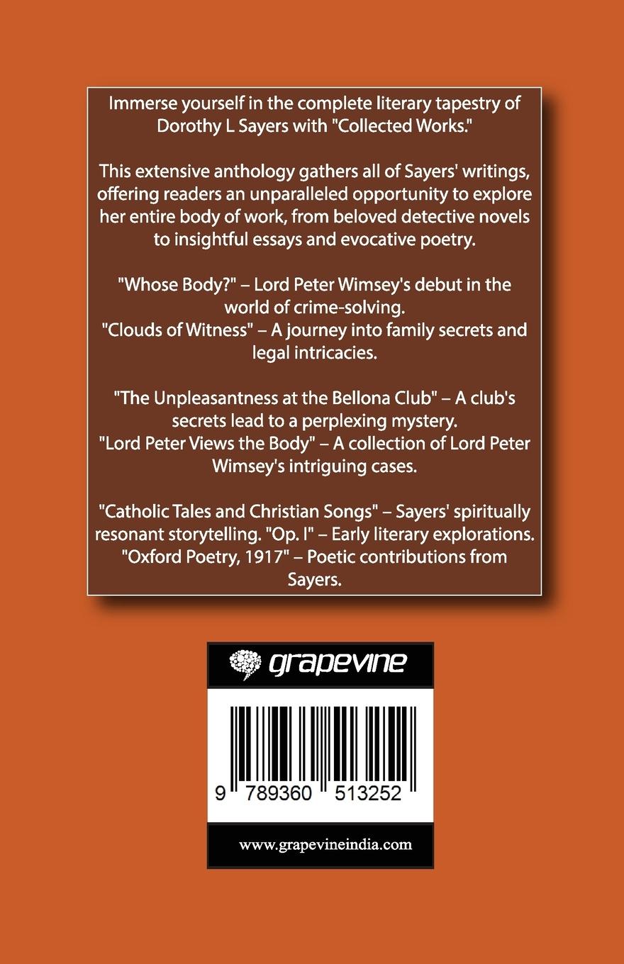 Rückseitencover Collected Works of Dorothy L Sayers (Grapevine Press)